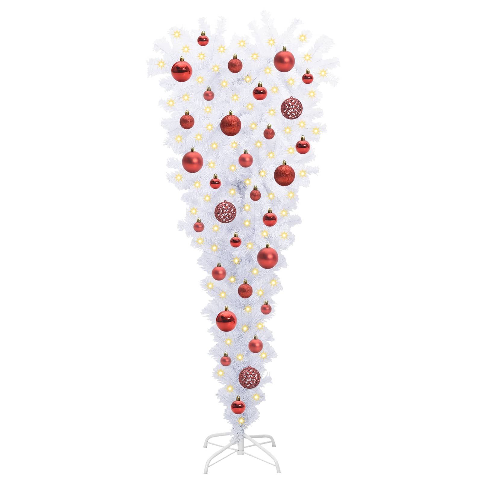 Sapin de Noël artificiel avec 150 LED Blanc 120 cm PVC et Acier - XIOS
