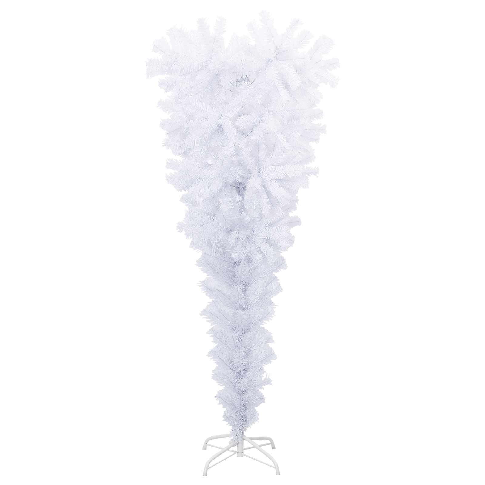Sapin de Noël artificiel avec 150 LED Blanc 120 cm PVC et Acier
