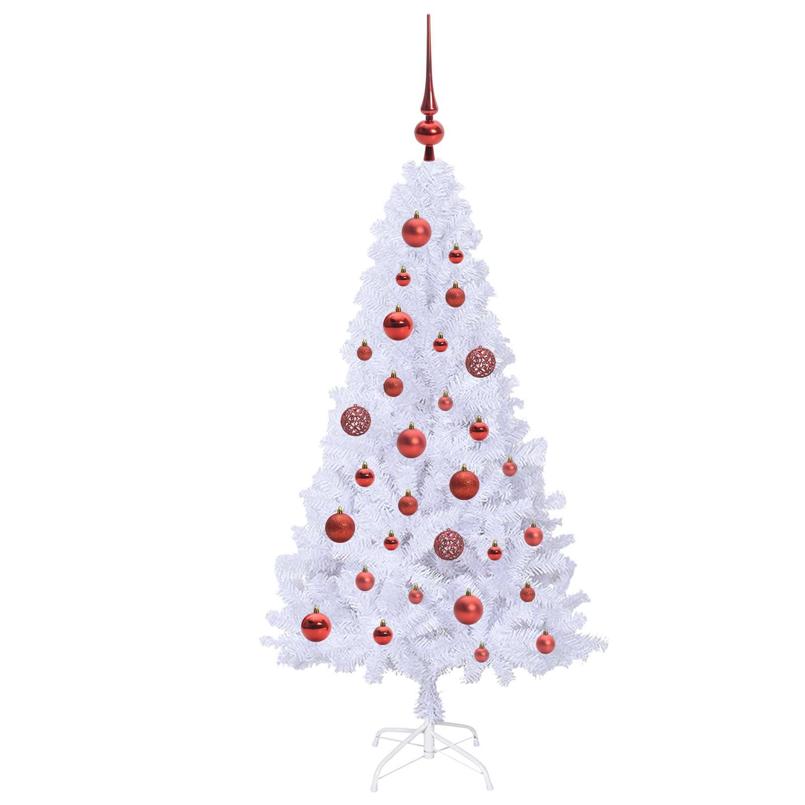 Sapin de Noël artificiel avec 150 LED Blanc 120 cm PVC et Acier - XIOS