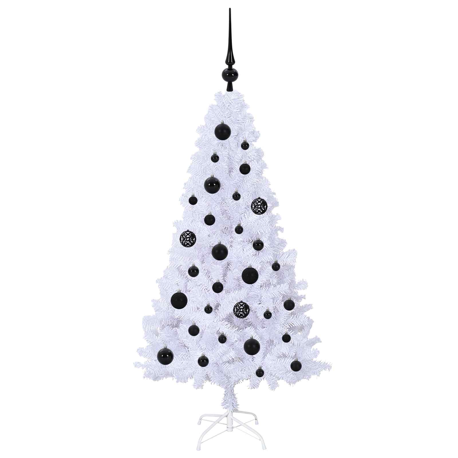Sapin de Noël artificiel avec 150 LED Blanc 120 cm PVC et Acier - XIOS