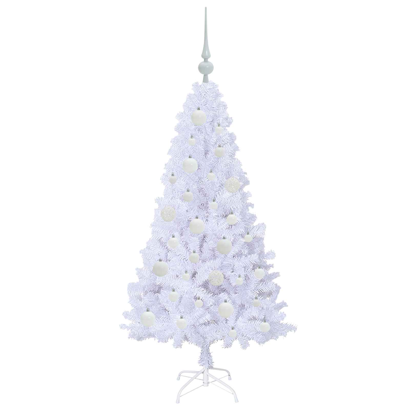 Sapin de Noël artificiel avec 150 LED Blanc 120 cm PVC et Acier - XIOS