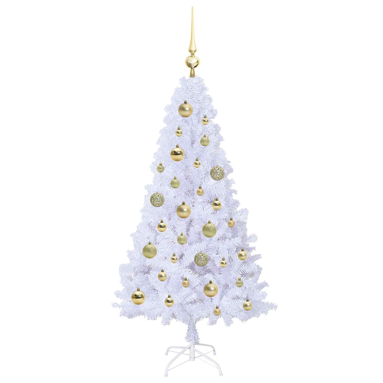 Sapin de Noël artificiel avec 150 LED Blanc 120 cm PVC et Acier - XIOS