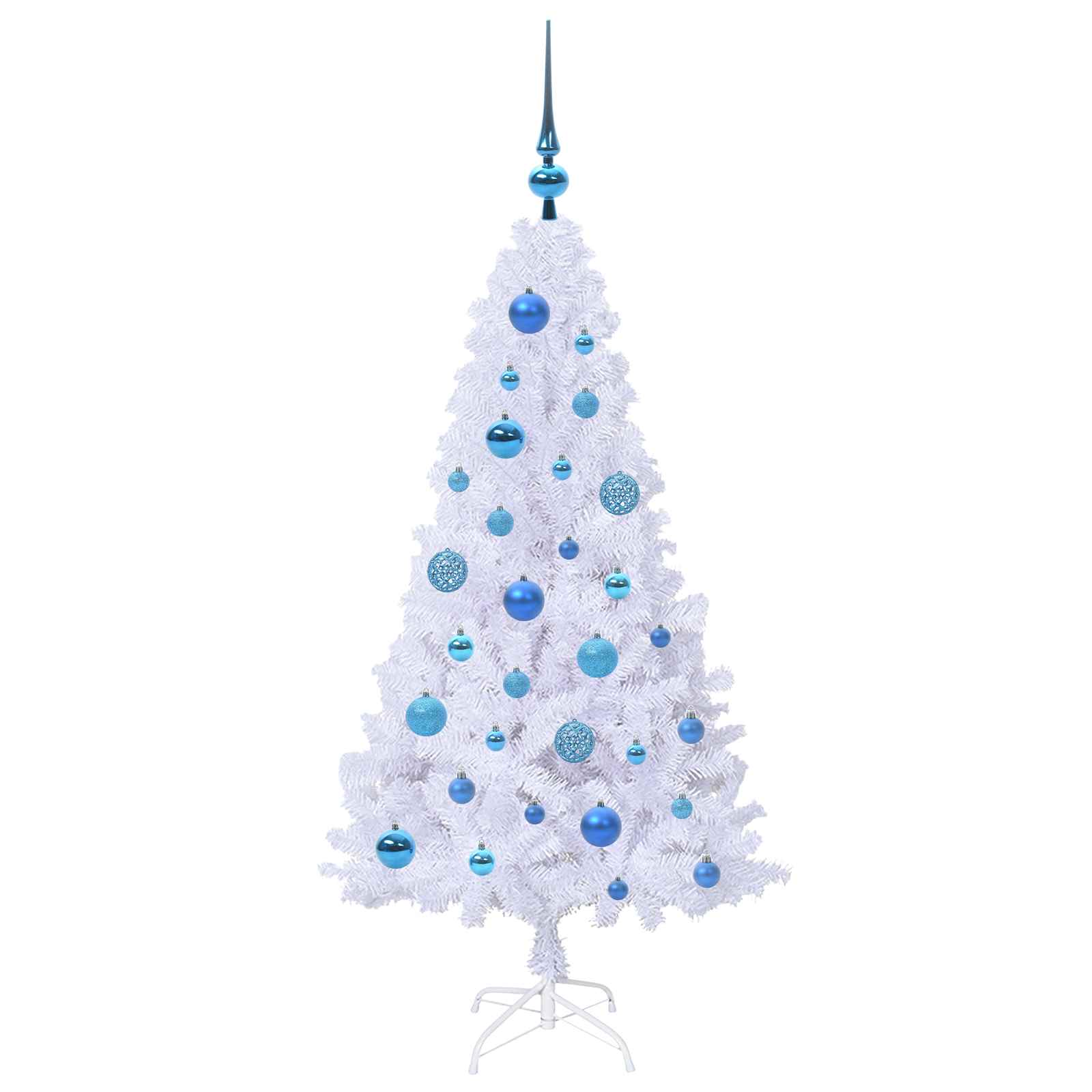 Sapin de Noël artificiel avec 150 LED Blanc 120 cm PVC et Acier - XIOS