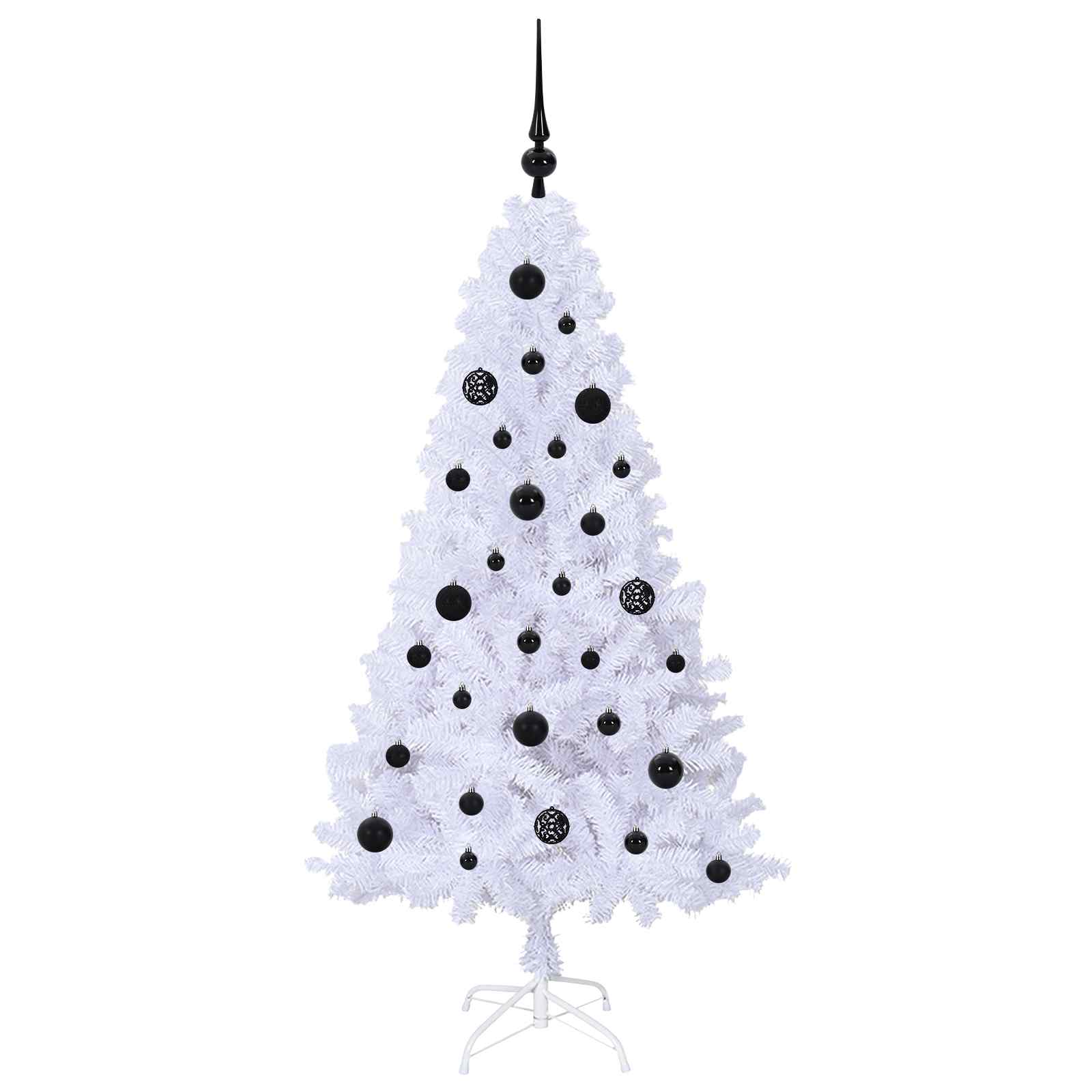Sapin de Noël artificiel avec 150 LED Blanc 150 cm PVC et Acier - XIOS