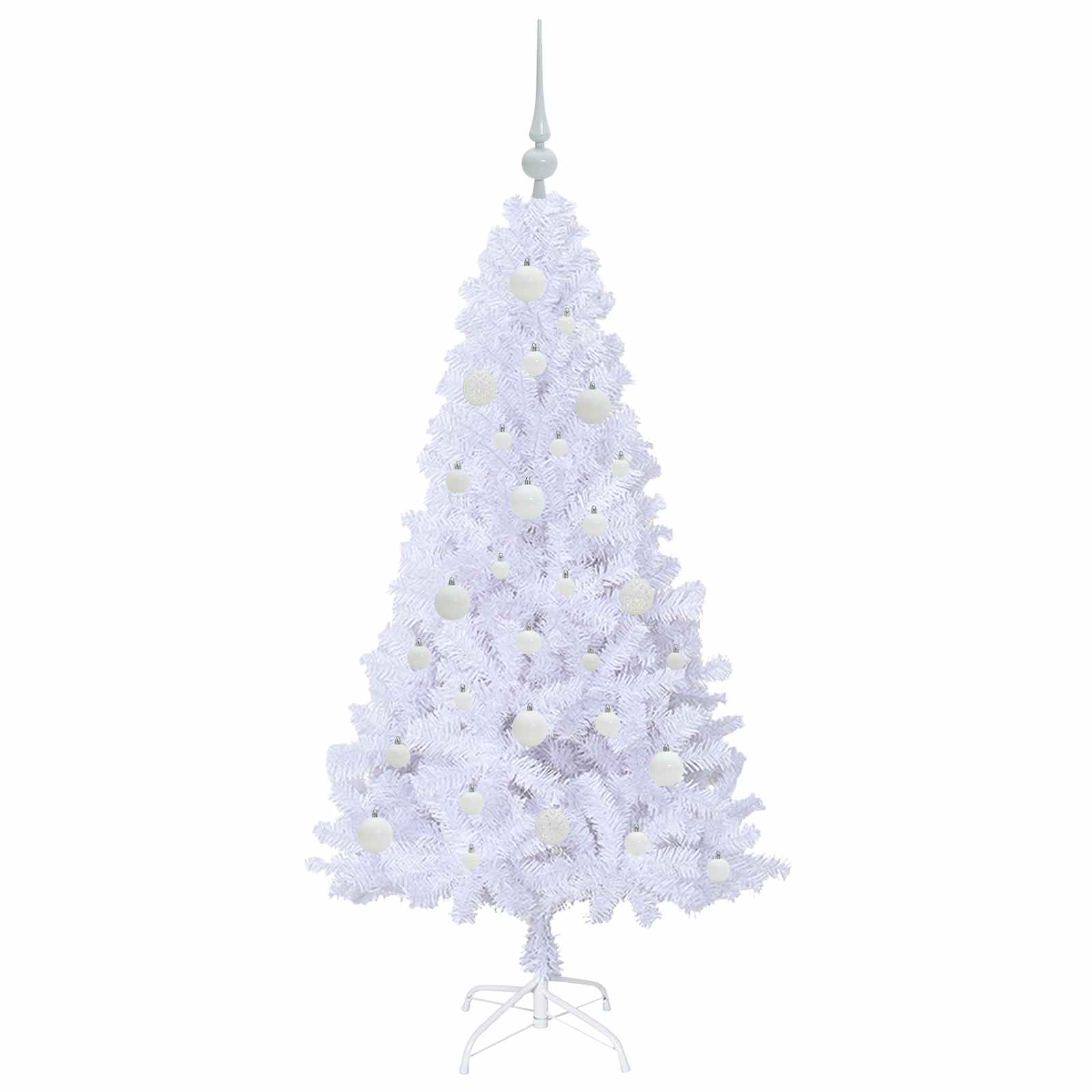 Sapin de Noël artificiel avec 150 LED Blanc 150 cm PVC et Acier - XIOS