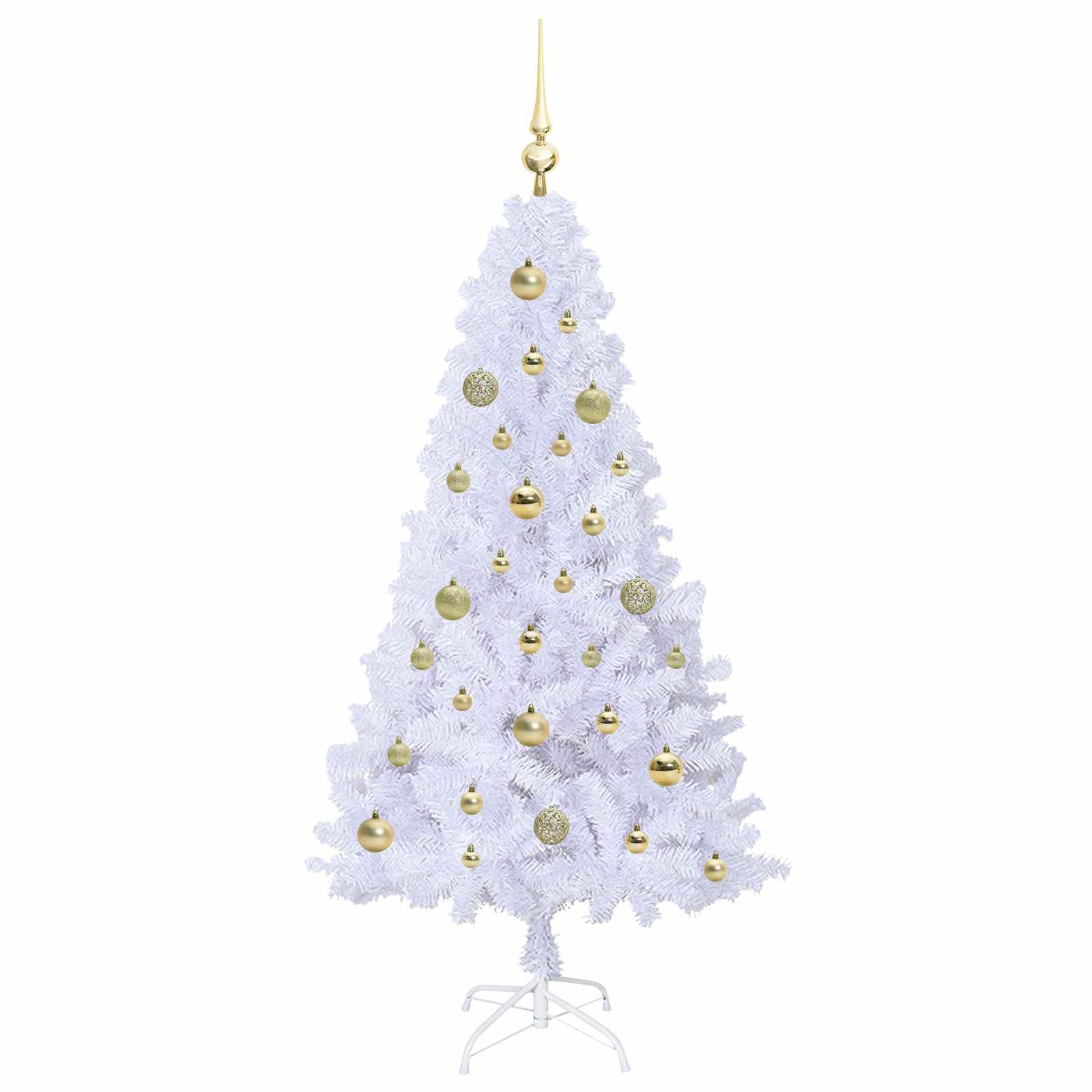 Sapin de Noël artificiel avec 150 LED Blanc 150 cm PVC et Acier - XIOS