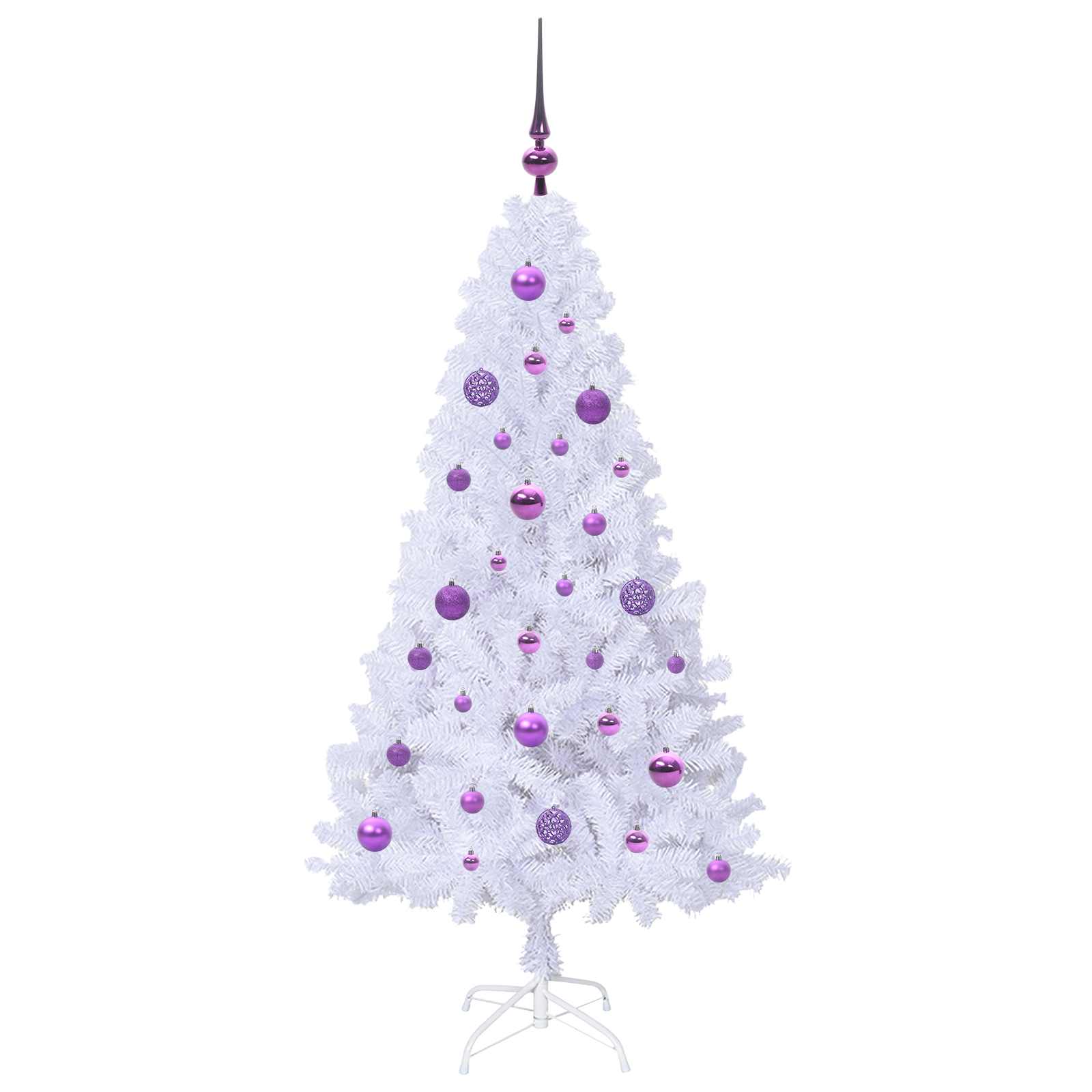 Sapin de Noël artificiel avec 150 LED Blanc 150 cm PVC et Acier - XIOS