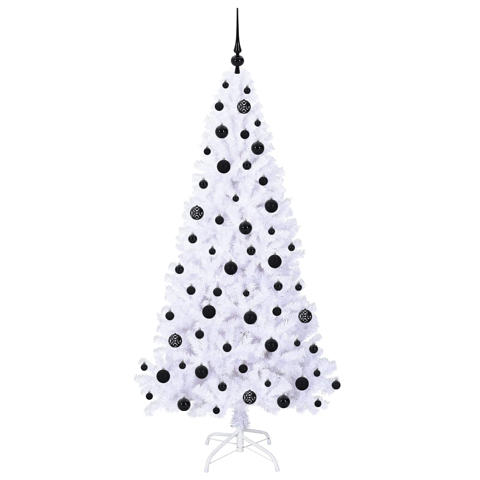 Sapin de Noël artificiel avec 300 LED Blanc 180 cm PVC et Acier - XIOS