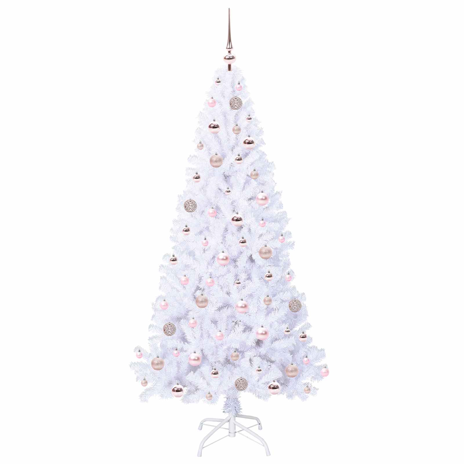 Sapin de Noël artificiel avec 300 LED Blanc 180 cm PVC et Acier - XIOS