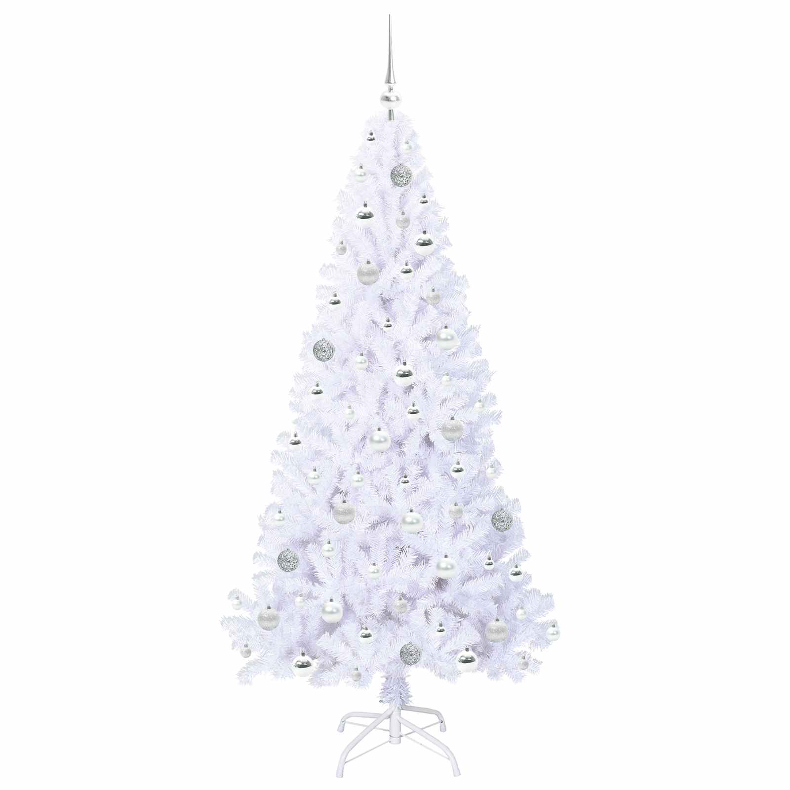 Sapin de Noël artificiel avec 300 LED Blanc 180 cm PVC et Acier - XIOS