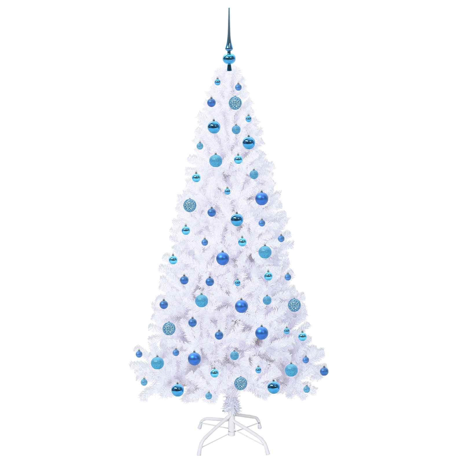 Sapin de Noël artificiel avec 300 LED Blanc 180 cm PVC et Acier - XIOS