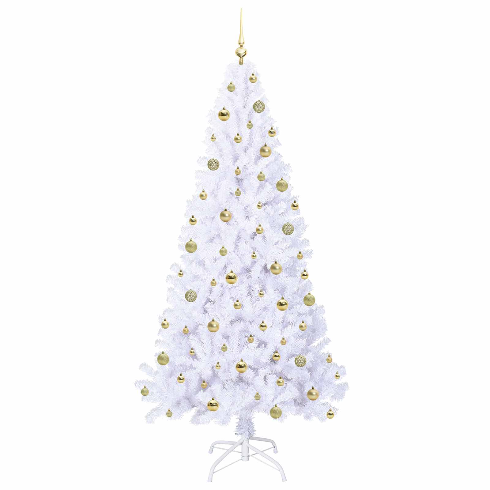 Sapin de Noël artificiel avec 300 LED Blanc 210 cm PVC et Acier - XIOS