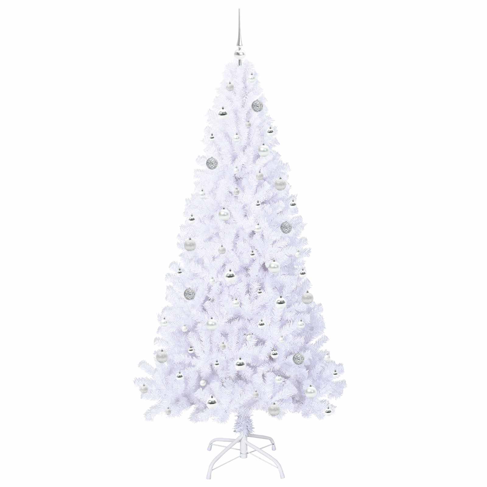 Sapin de Noël artificiel avec 300 LED Blanc 210 cm PVC et Acier - XIOS