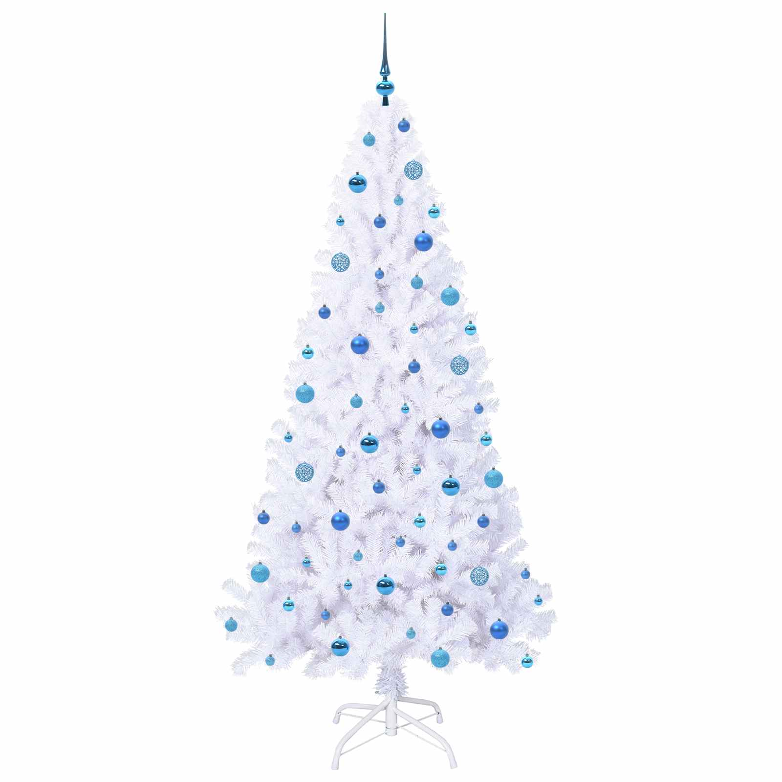 Sapin de Noël artificiel avec 300 LED Blanc 210 cm PVC et Acier - XIOS
