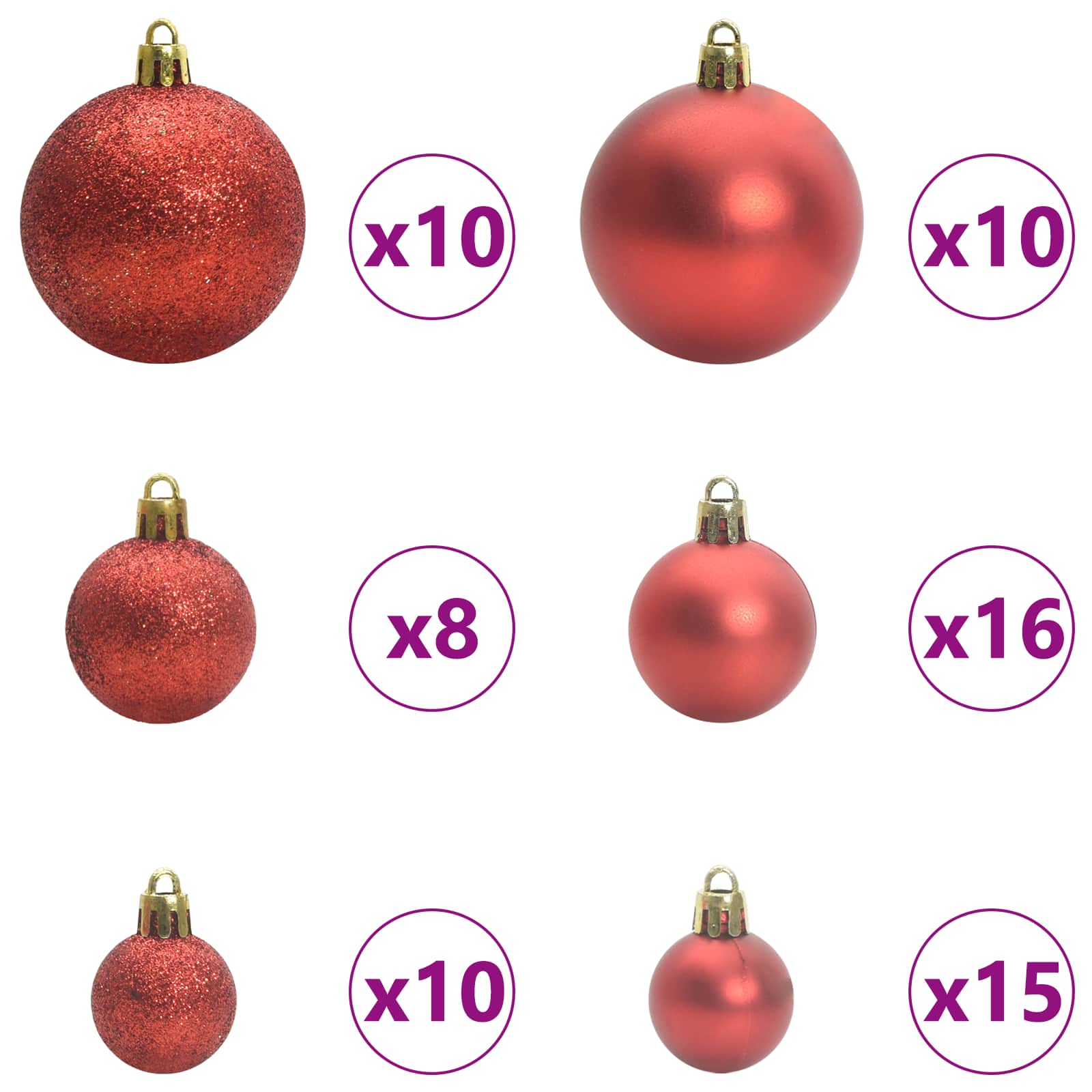 Sapin de Noël artificiel avec 300 LED Blanc 240 cm PVC et Acier - XIOS