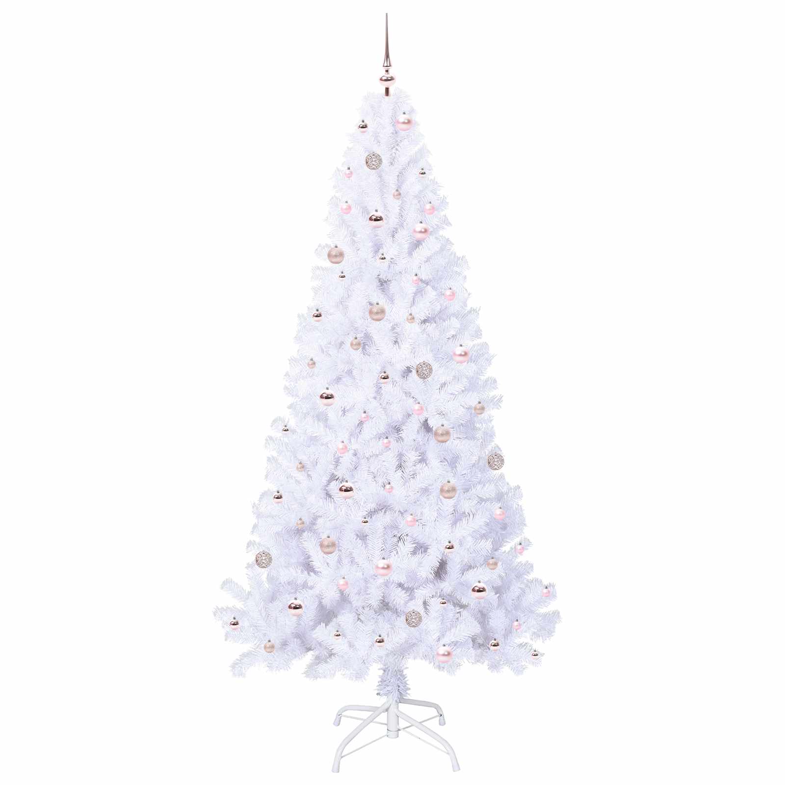 Sapin de Noël artificiel avec 300 LED Blanc 240 cm PVC et Acier - XIOS
