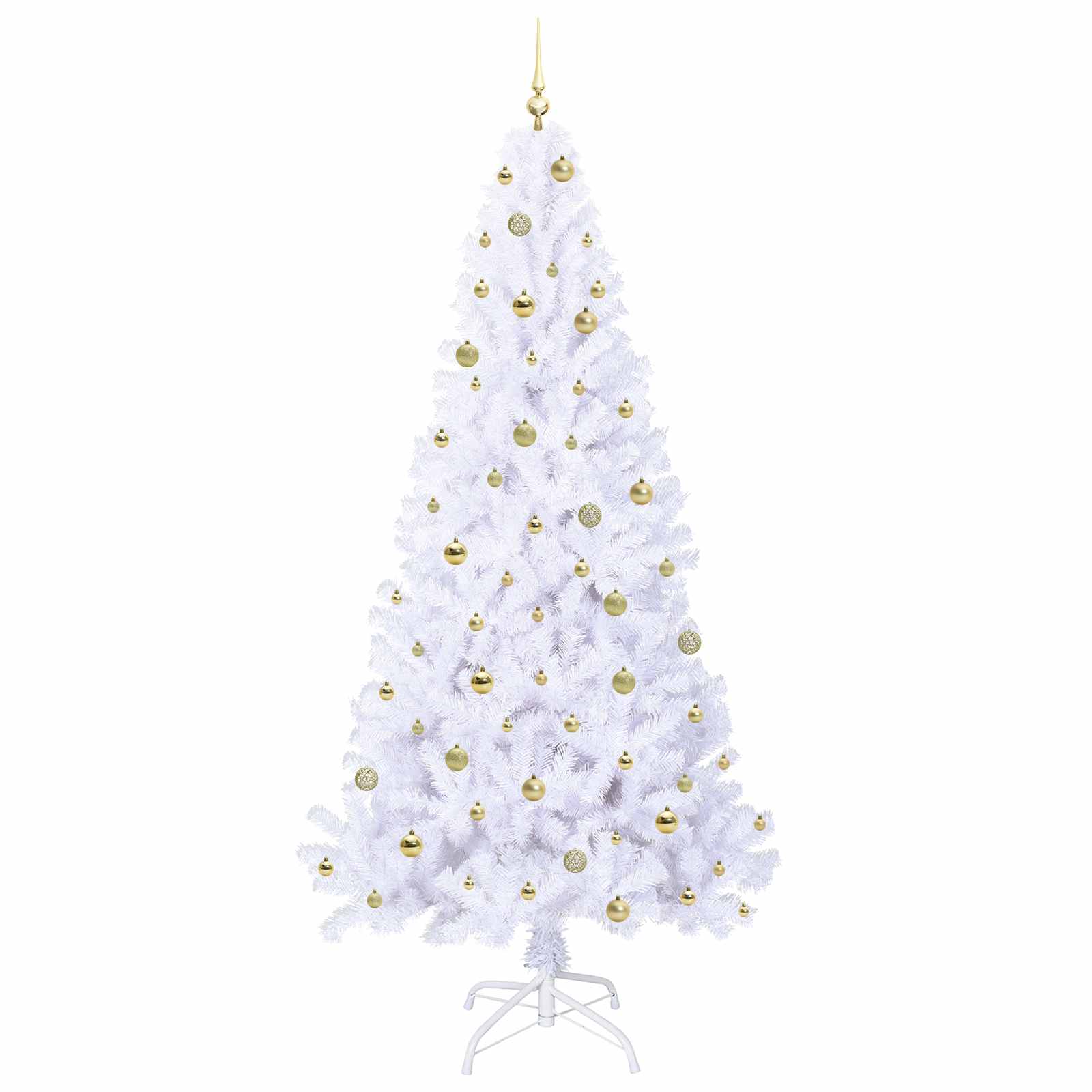 Sapin de Noël artificiel avec 300 LED Blanc 240 cm PVC et Acier - XIOS