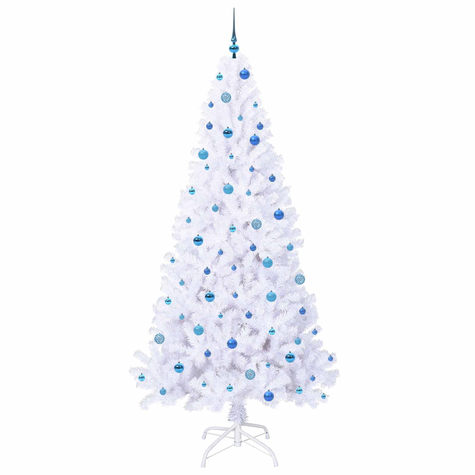 Sapin de Noël artificiel avec 300 LED Blanc 240 cm PVC et Acier - XIOS