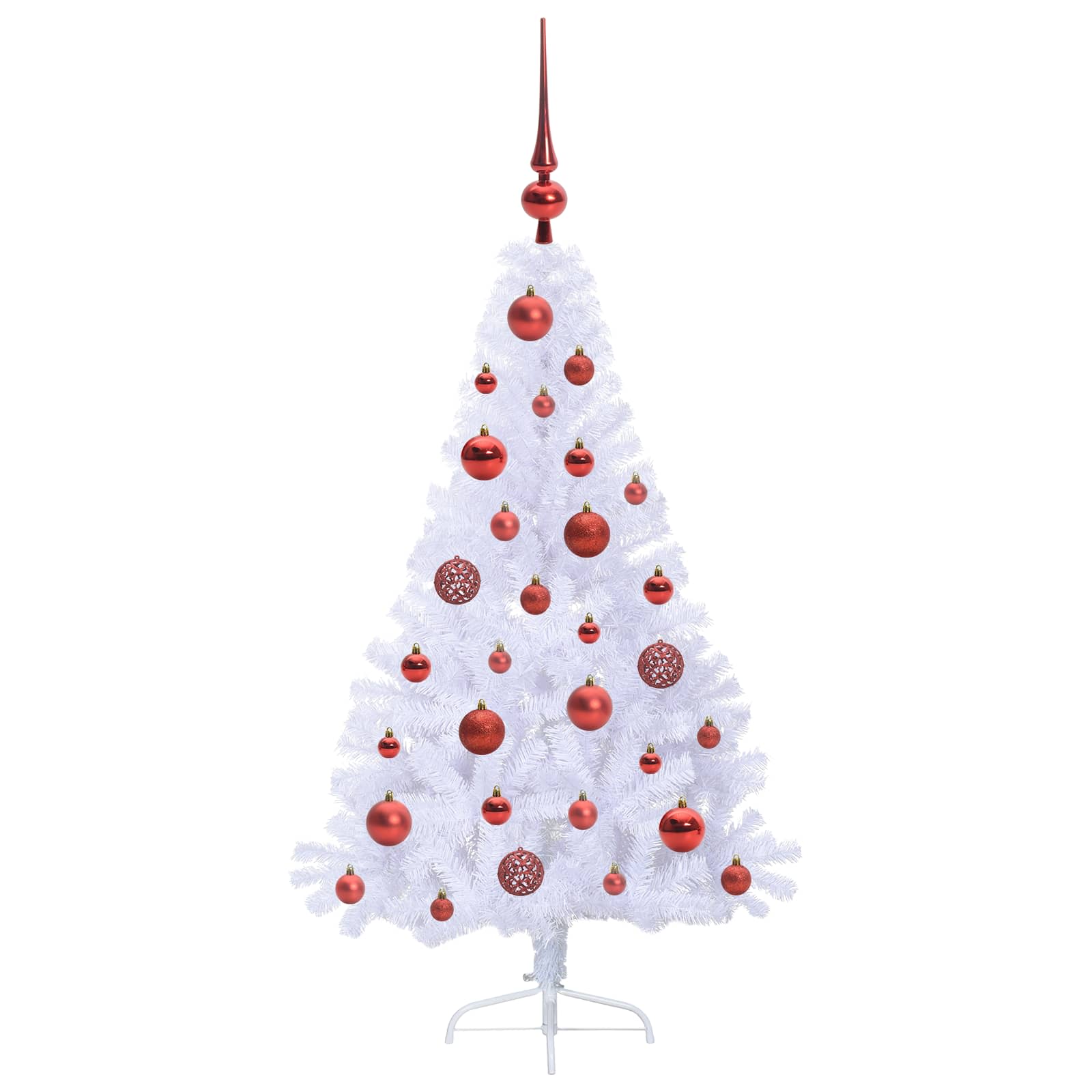 Sapin de Noël artificiel avec 150 LED Blanc 120 cm PVC et Acier - XIOS