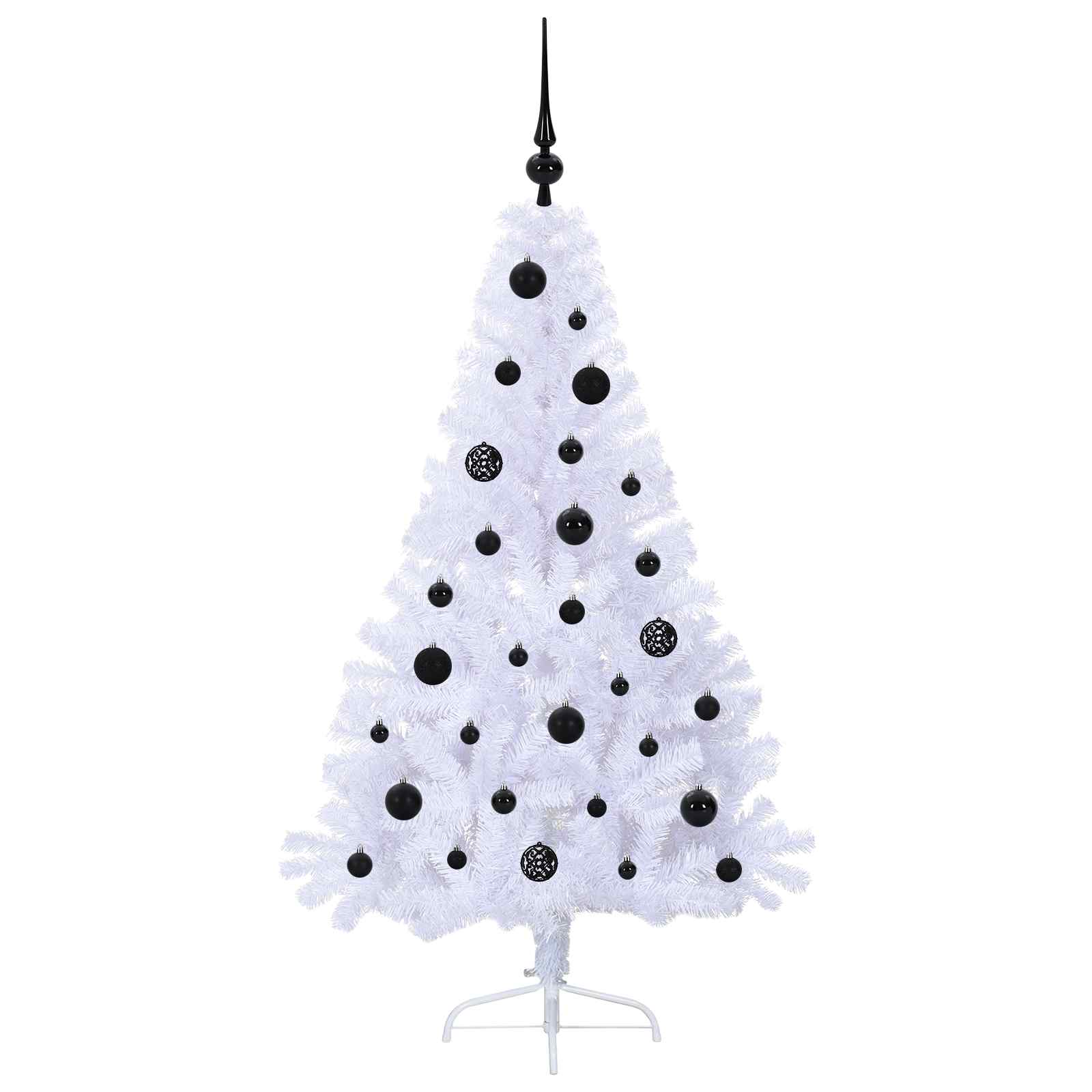 Sapin de Noël artificiel avec 150 LED Blanc 150 cm PVC et Acier - XIOS