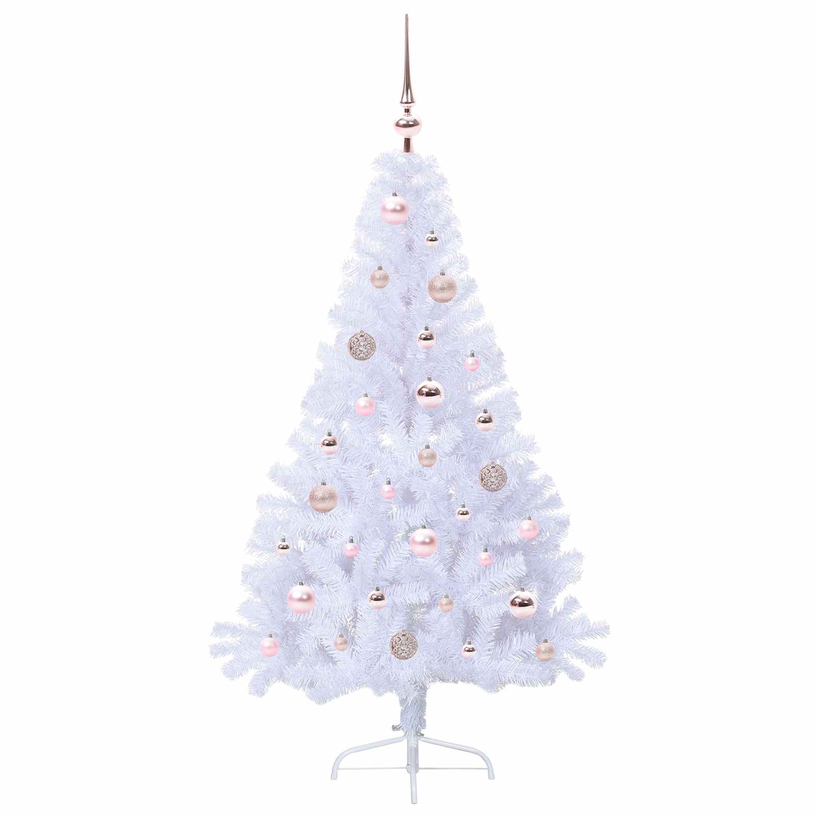 Sapin de Noël artificiel avec 150 LED Blanc 150 cm PVC et Acier - XIOS