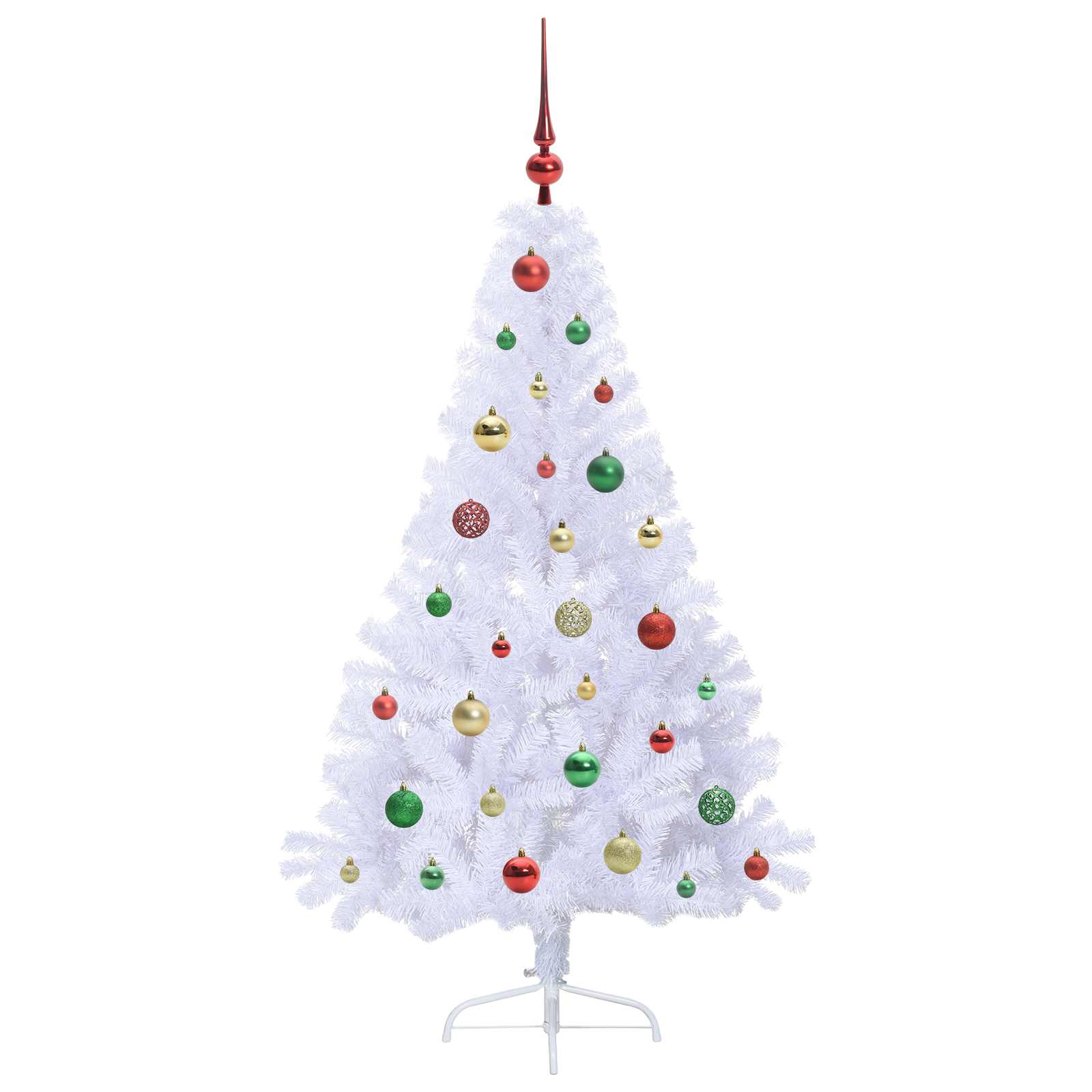 Sapin de Noël artificiel avec 150 LED Blanc 150 cm PVC et Acier - XIOS