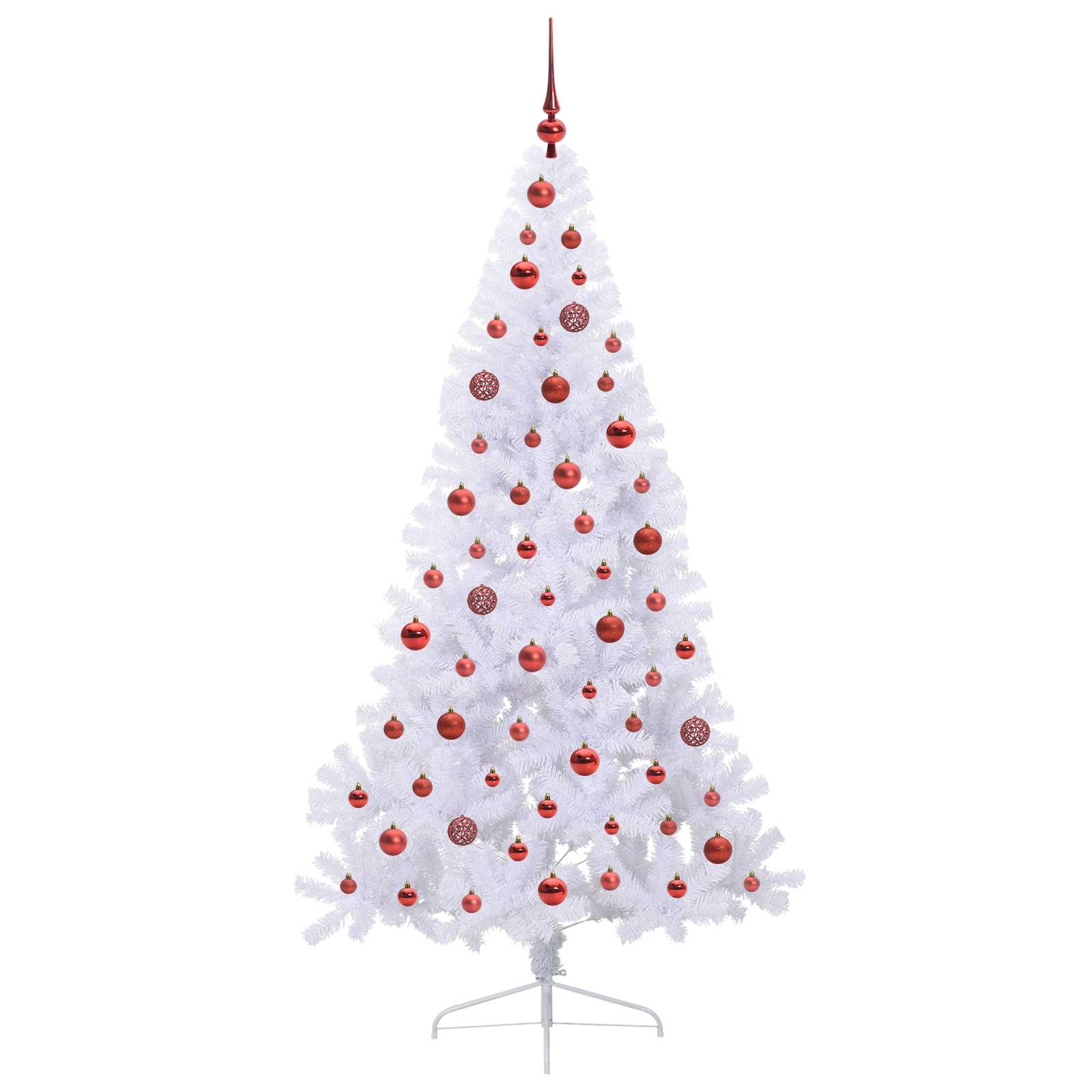 Sapin de Noël artificiel avec 300 LED Blanc 180 cm PVC et Acier - XIOS
