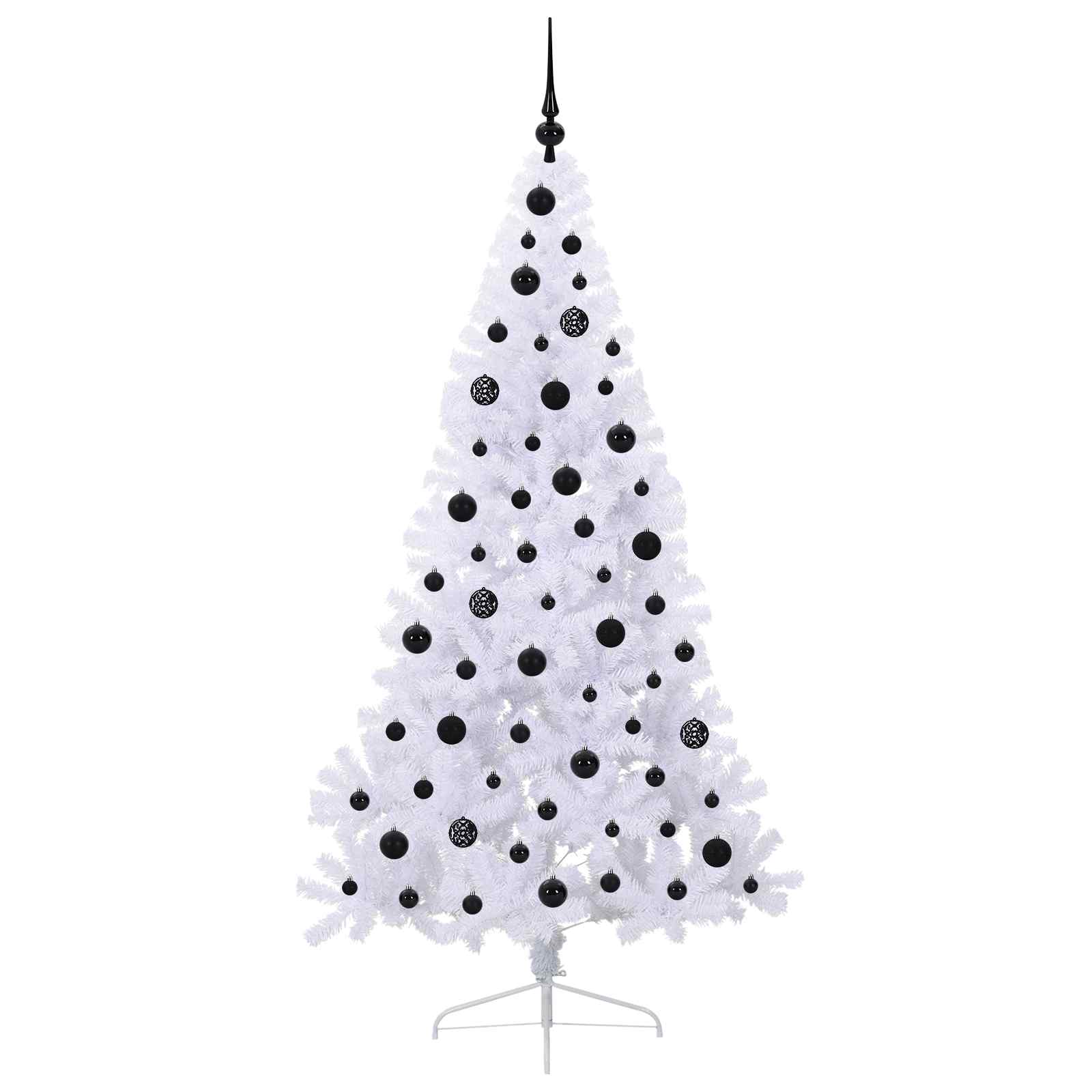 Sapin de Noël artificiel avec 300 LED Blanc 180 cm PVC et Acier - XIOS