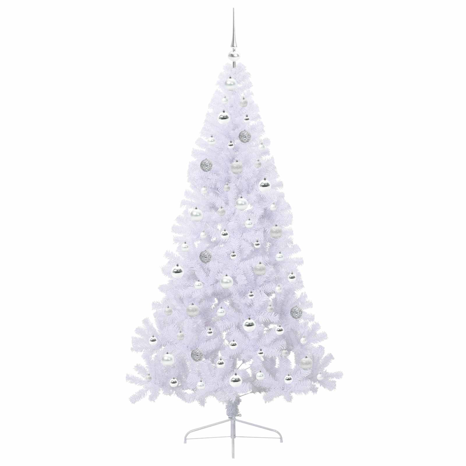 Sapin de Noël artificiel avec 300 LED Blanc 180 cm PVC et Acier - XIOS