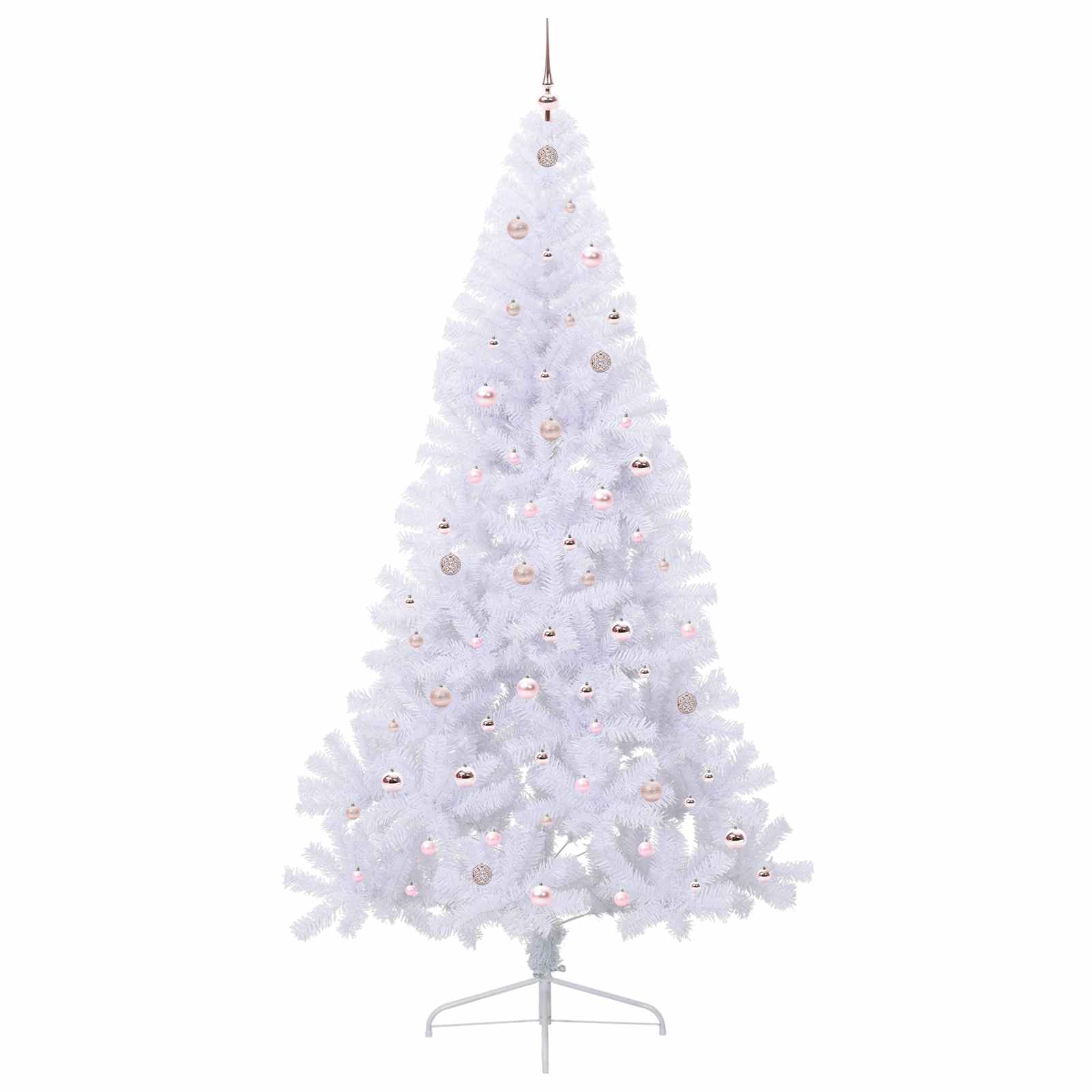 Sapin de Noël artificiel avec 300 LED Blanc 240 cm PVC et Acier - XIOS