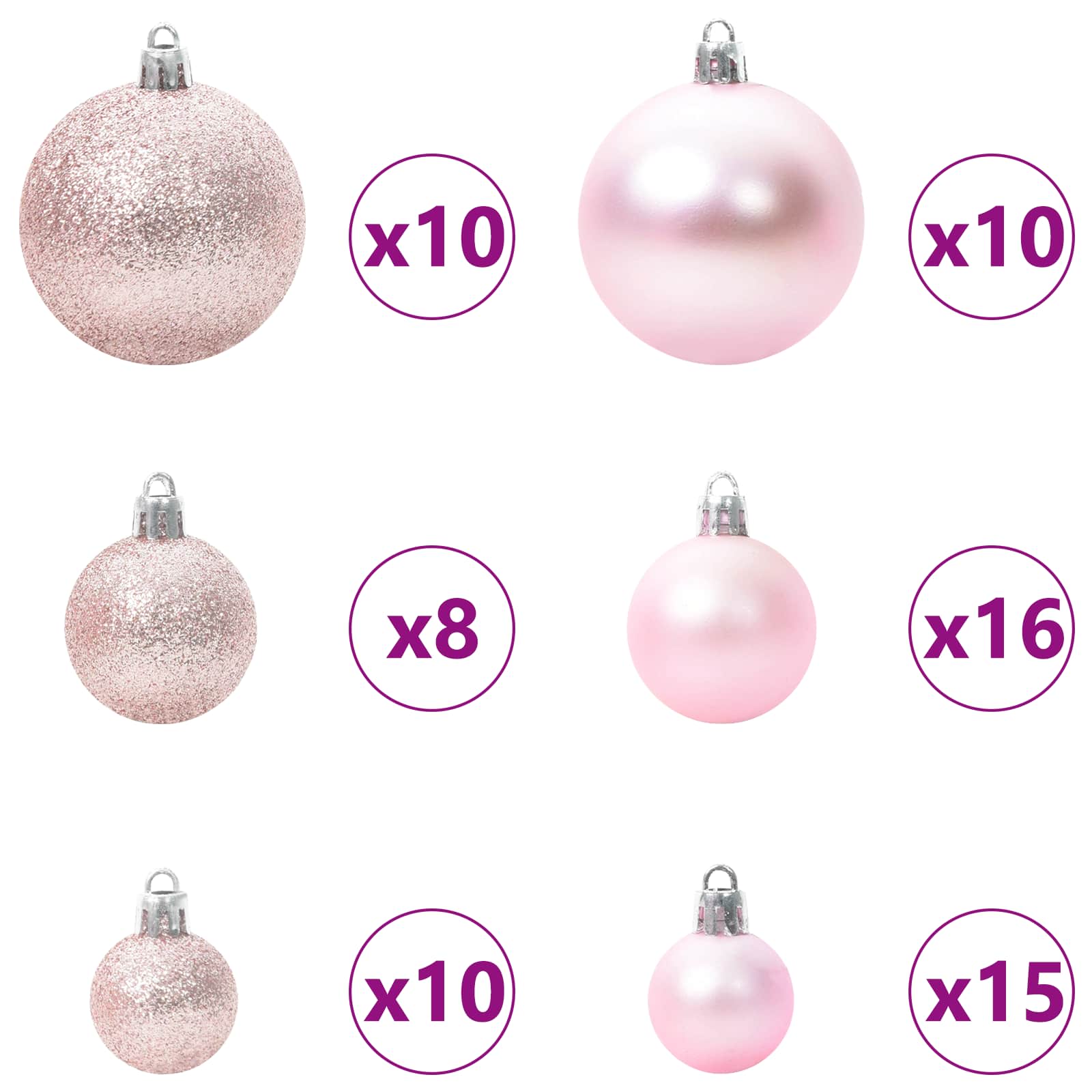 Sapin de Noël artificiel avec 300 LED Blanc 240 cm PVC et Acier - XIOS