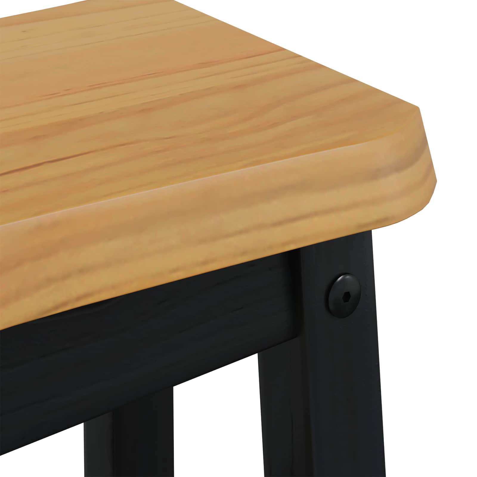 Tabouret de bar EKAI 2 pcs Noir 40 x 29 x 45,5 cm - XIOS