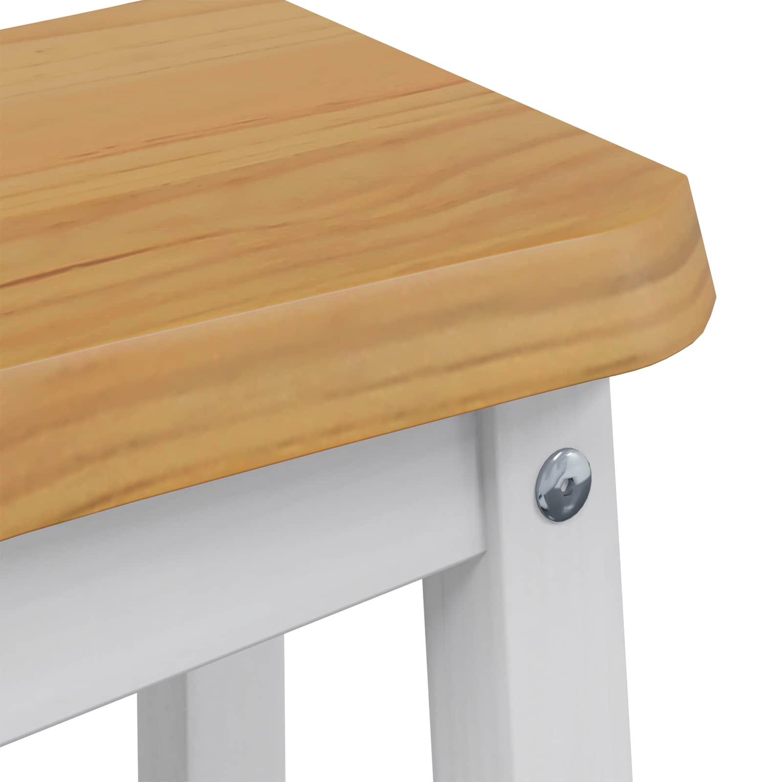 Tabouret de bar EKAI 2 pcs Blanc 40 x 29 x 45,5 cm - XIOS