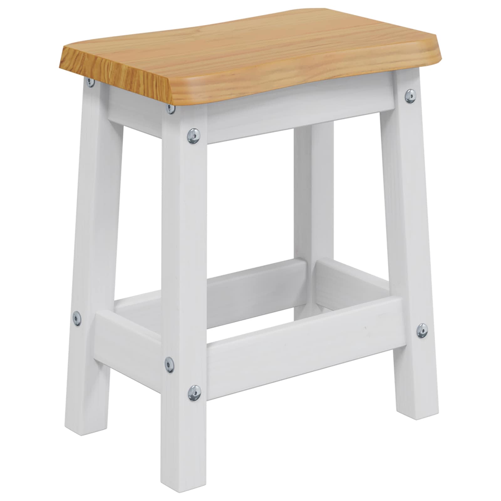 Tabouret de bar EKAI 2 pcs Blanc 40 x 29 x 45,5 cm - XIOS