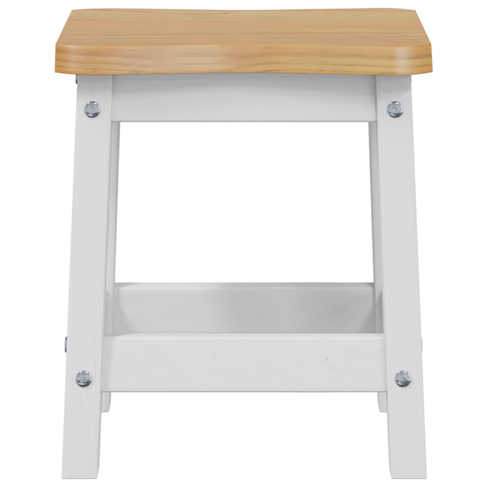 Tabouret de bar EKAI 2 pcs Blanc 40 x 29 x 45,5 cm - XIOS