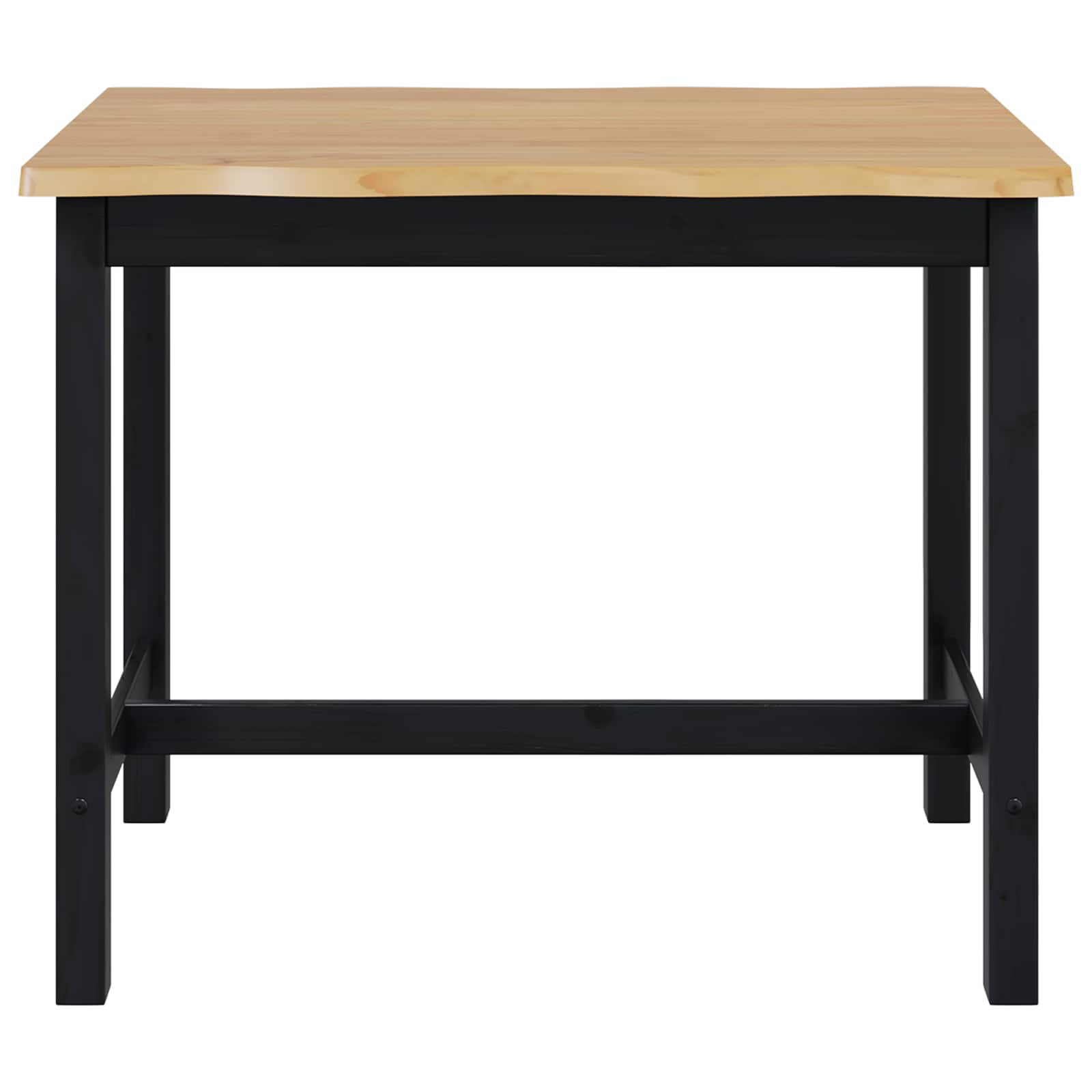 Table haute EKAI Noir 112 x 70 x 91 cm Bois de pin massif