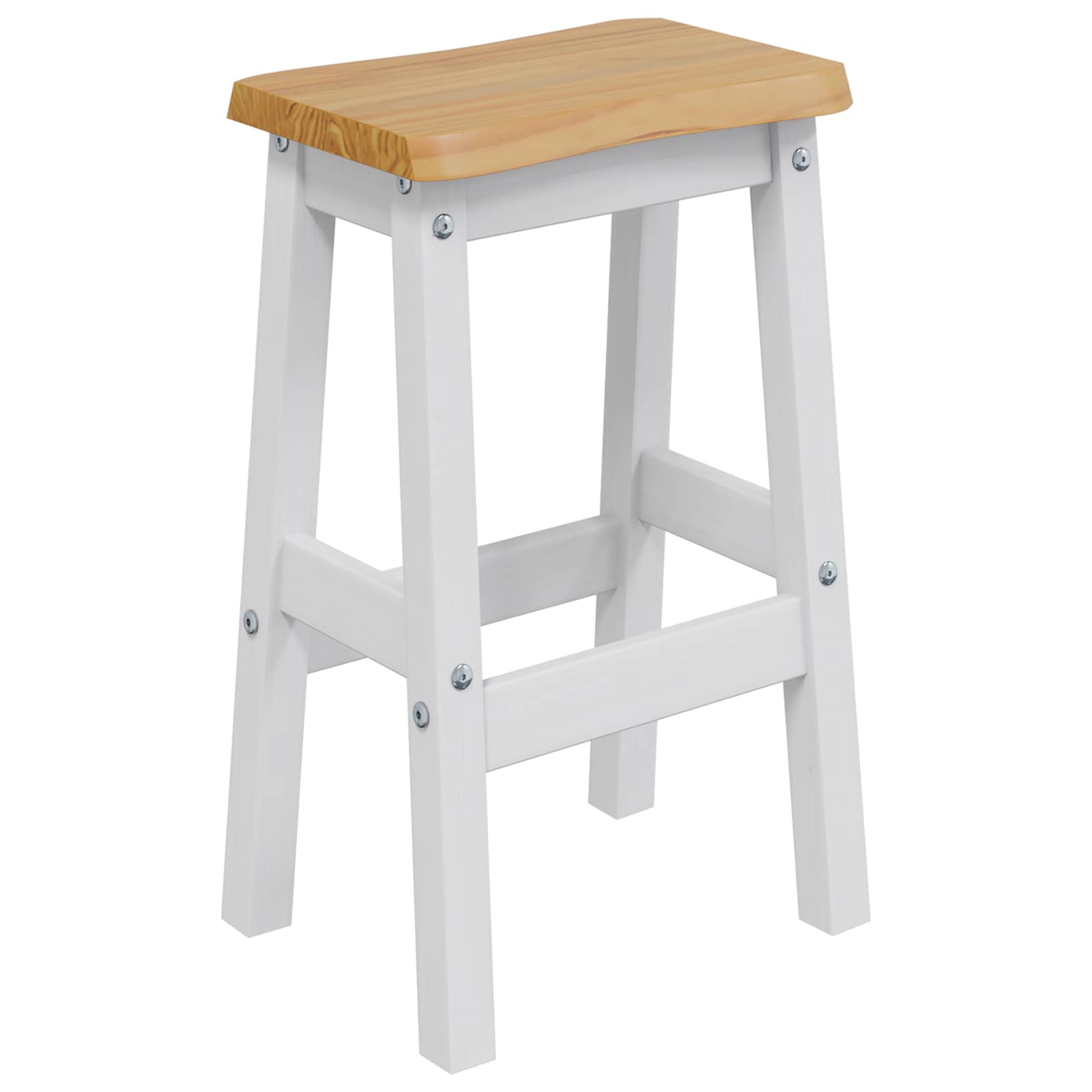 Tabouret de bar haut EKAI 2 pcs Blanc 40 x 29 x 63 cm