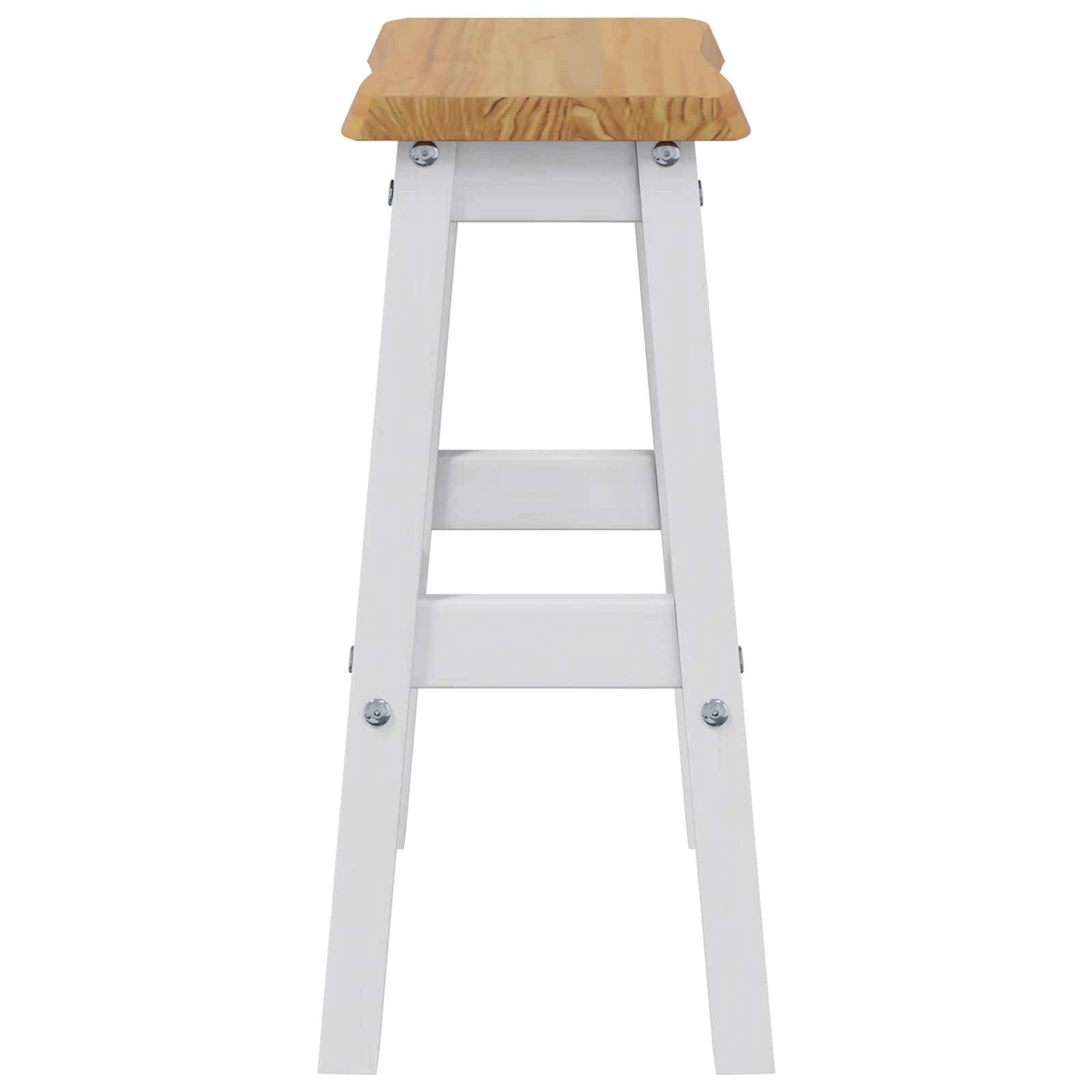 Tabouret de bar haut EKAI 2 pcs Blanc 40 x 29 x 63 cm