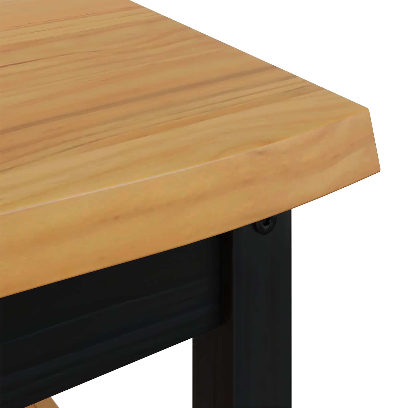 Table basse EKAI Noir 100 x 60 x 45,5 cm Bois de pin massif