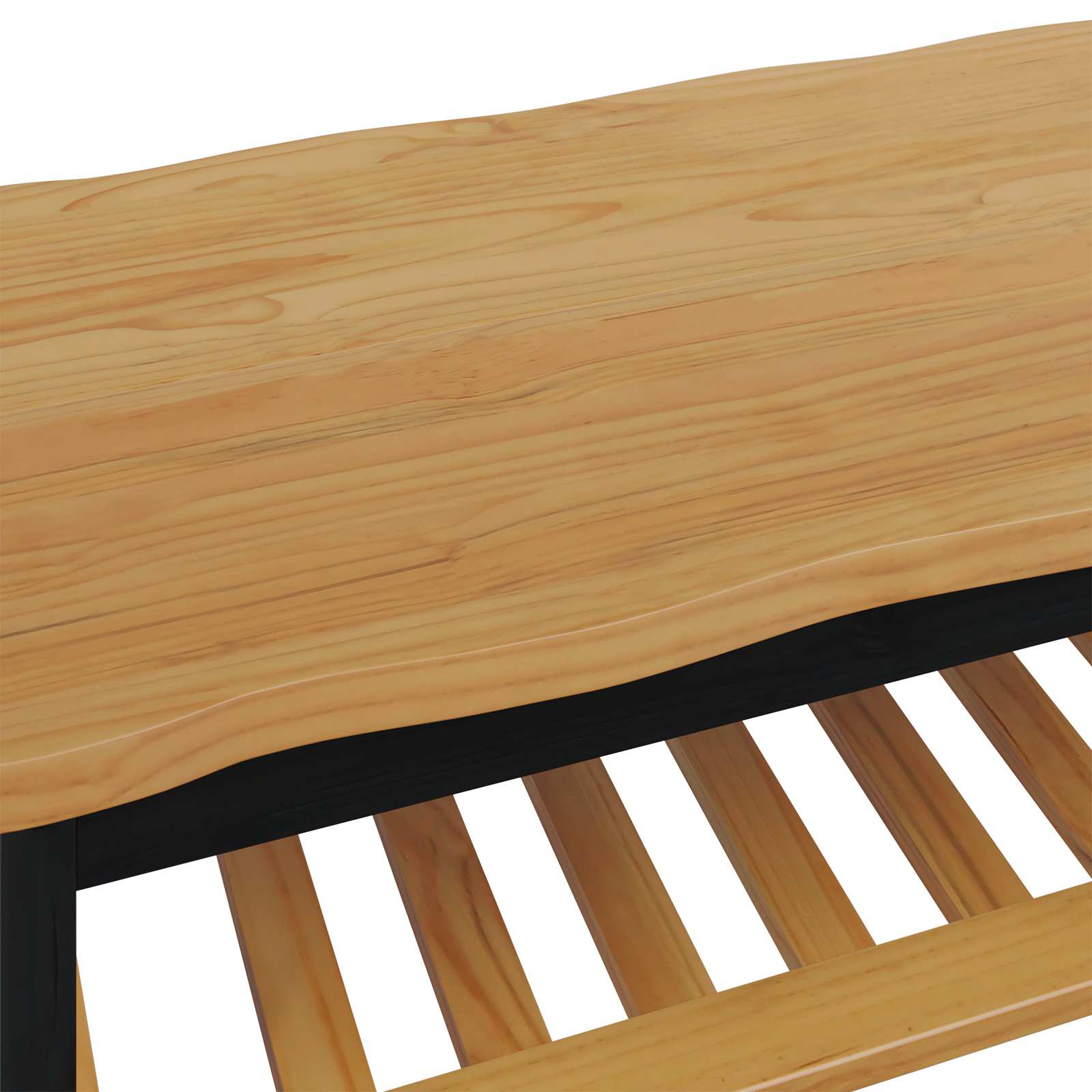 Table basse EKAI Noir 100 x 60 x 45,5 cm Bois de pin massif