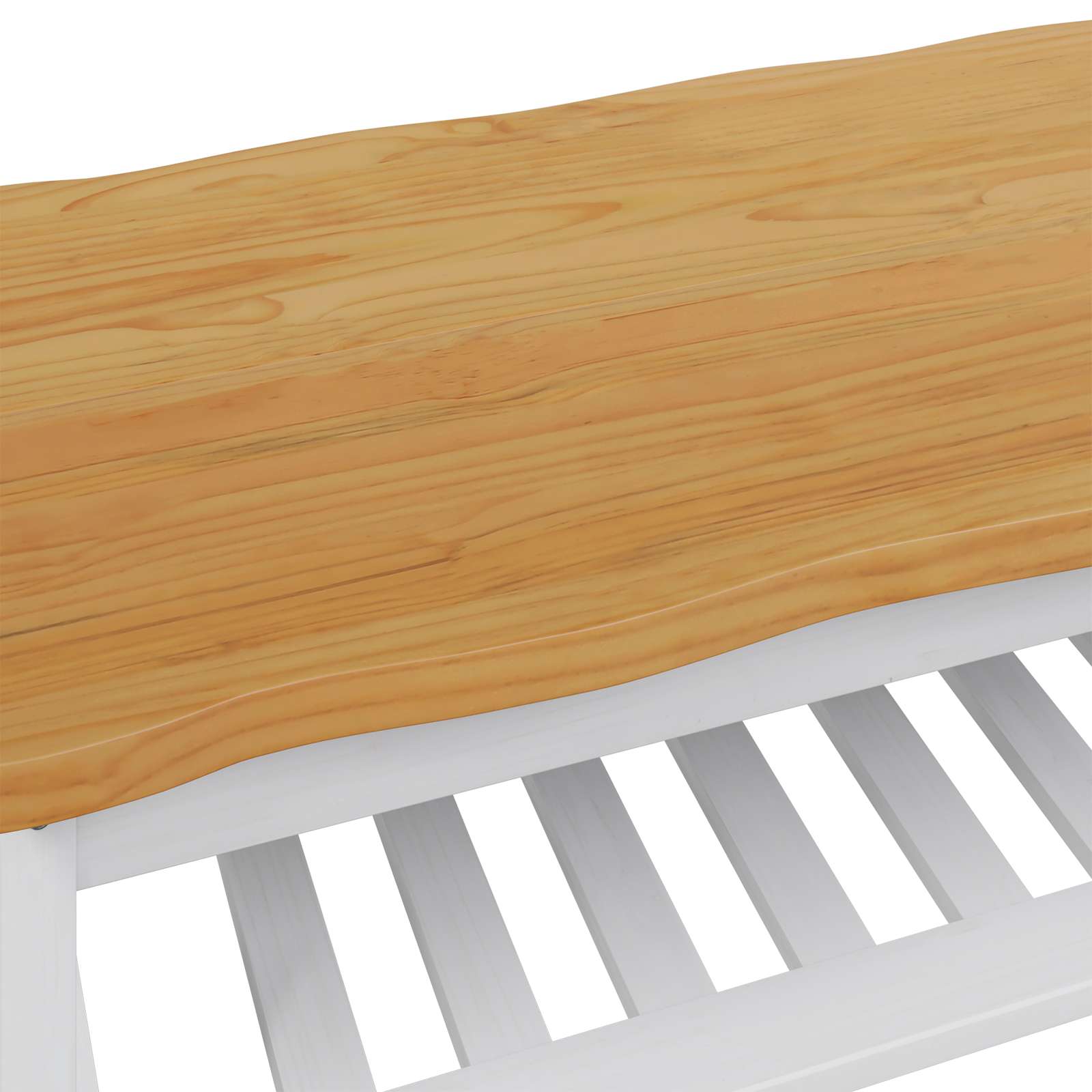 Table basse EKAI Blanc 100 x 60 x 45,5 cm Bois de pin massif