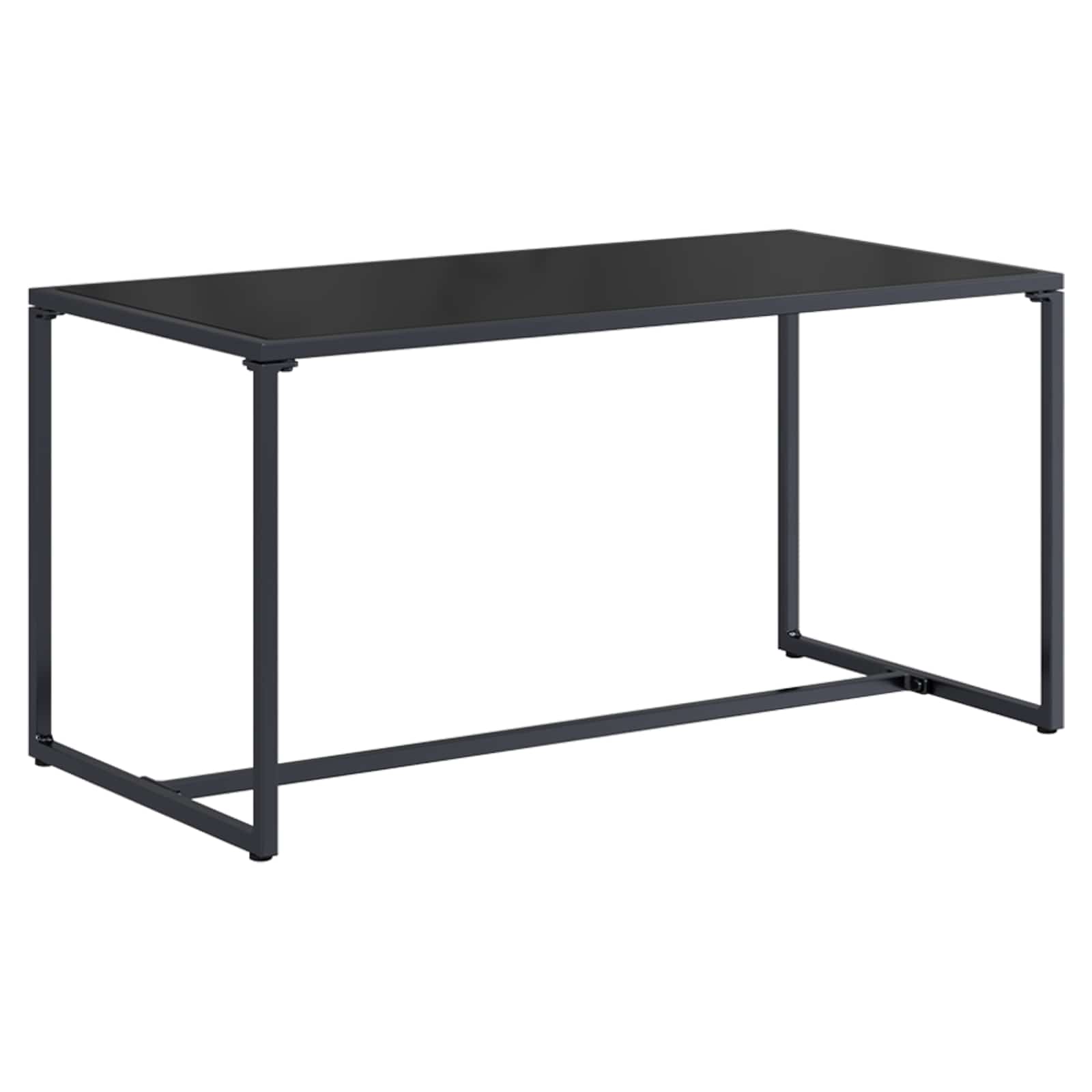 Ensemble de canapé de jardin 4 pcs Noir et anthracite Acier - XIOS