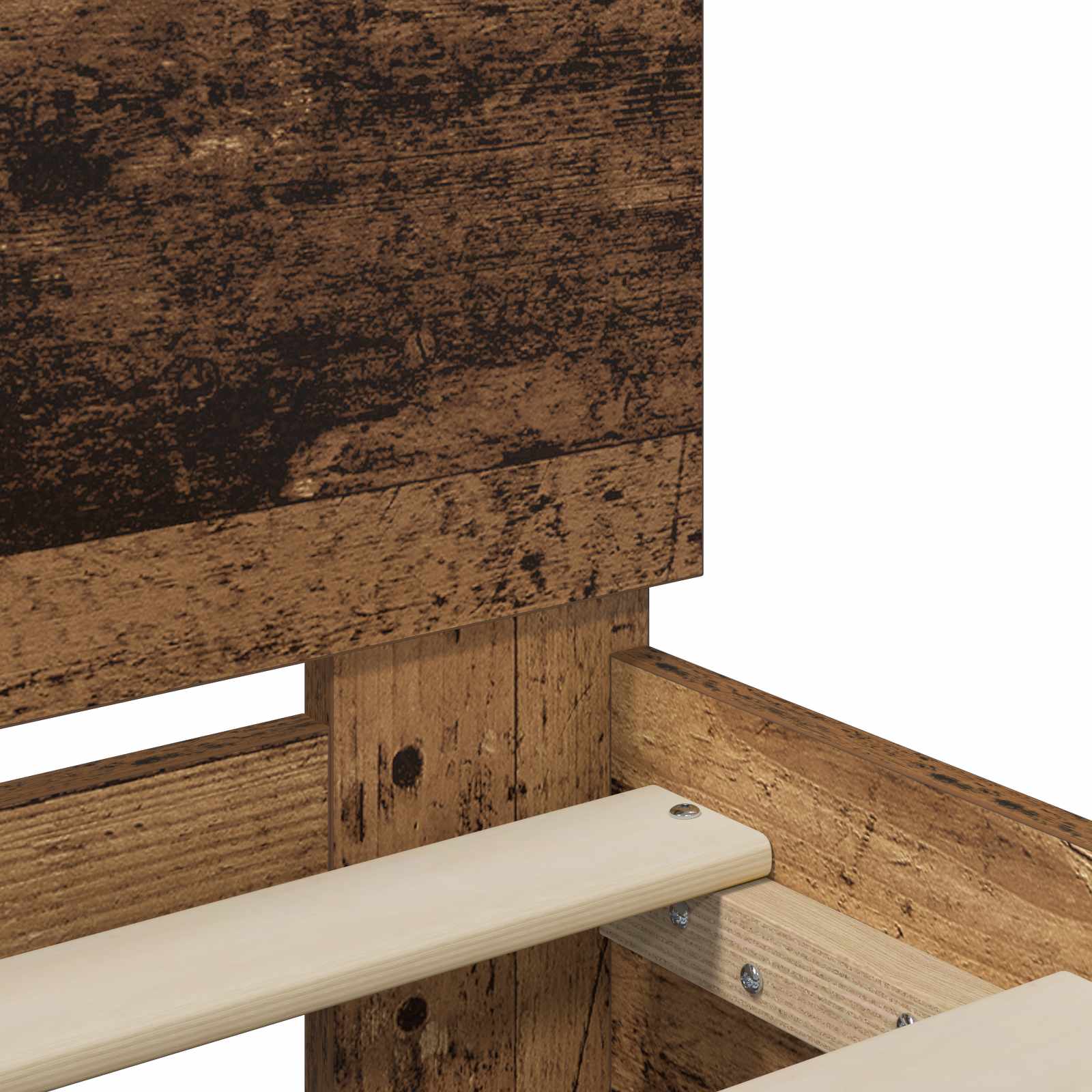 Cadre de lit avec LED Bois ancien 80 x 200 cm Bois d'ingénierie - XIOS