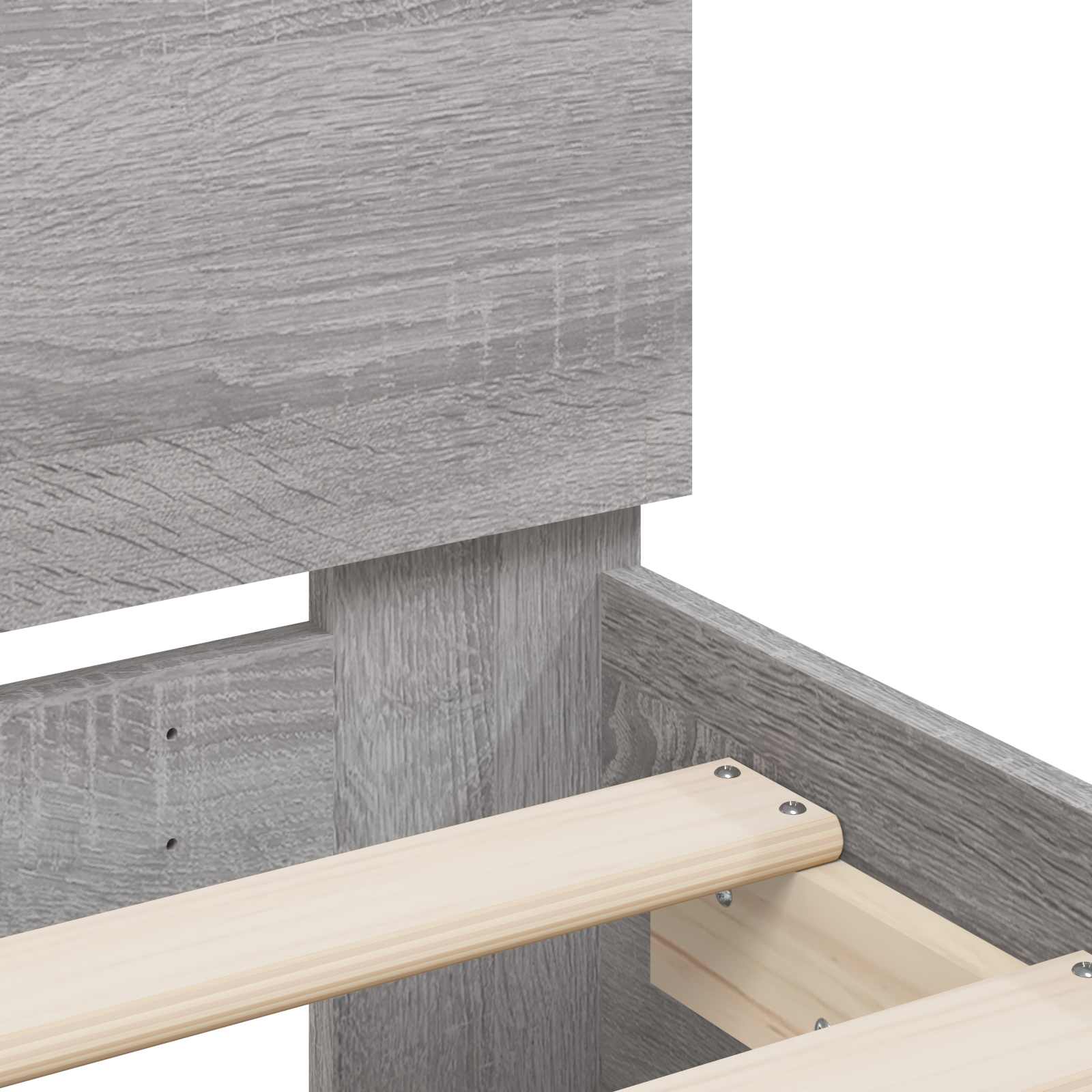 Cadre de lit avec LED Sonoma gris 80 x 200 cm Bois d'ingénierie - XIOS