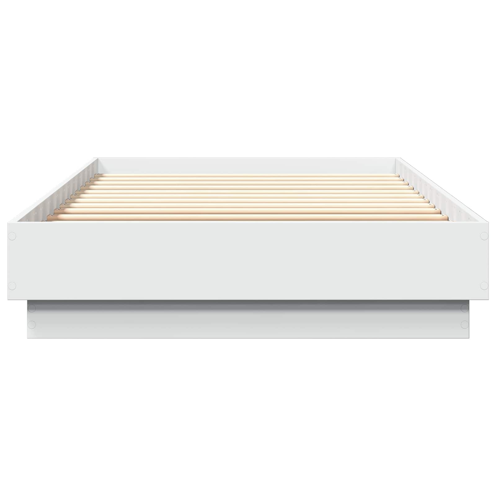 Cadre de lit avec LED Blanc 80 x 200 cm Bois d'ingénierie - XIOS