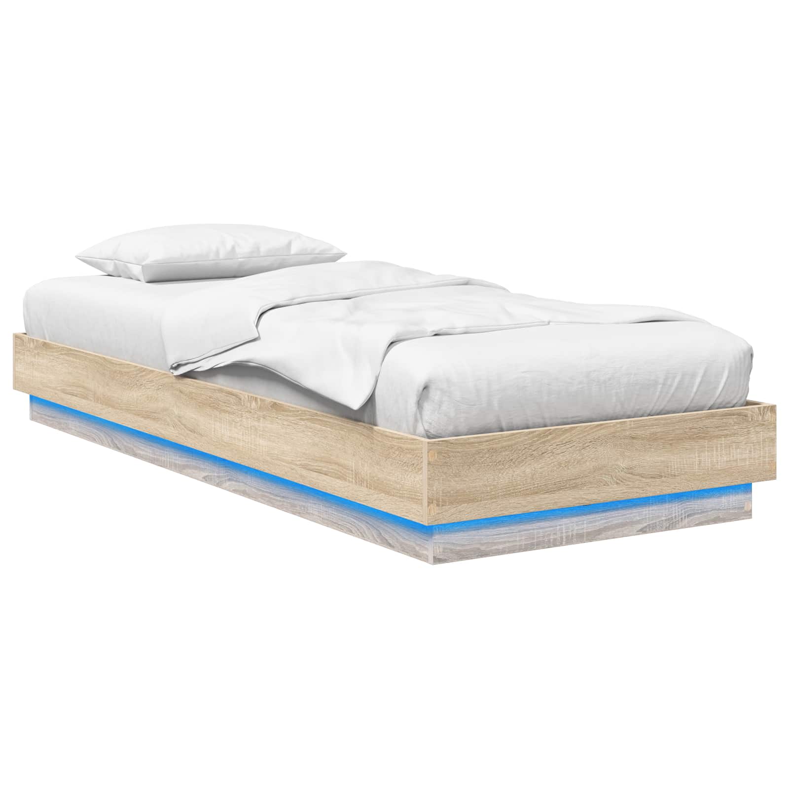 Cadre de lit avec LED Chêne Sonoma 80 x 200 cm - XIOS