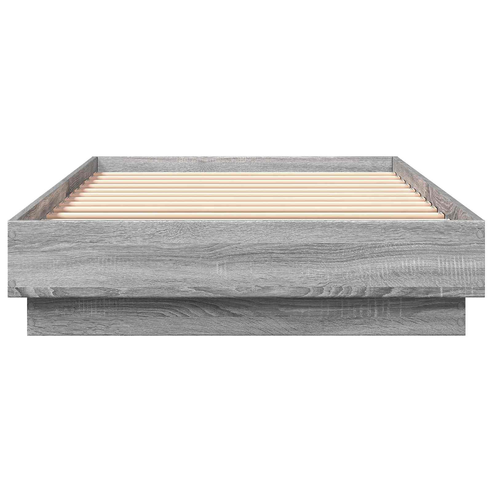 Cadre de lit avec LED Sonoma gris 80 x 200 cm Bois d'ingénierie