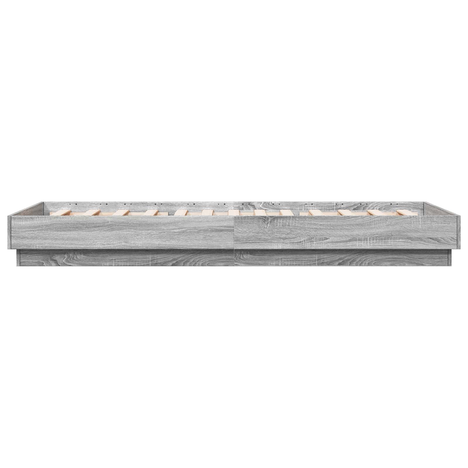 Cadre de lit avec LED Sonoma gris 80 x 200 cm Bois d'ingénierie