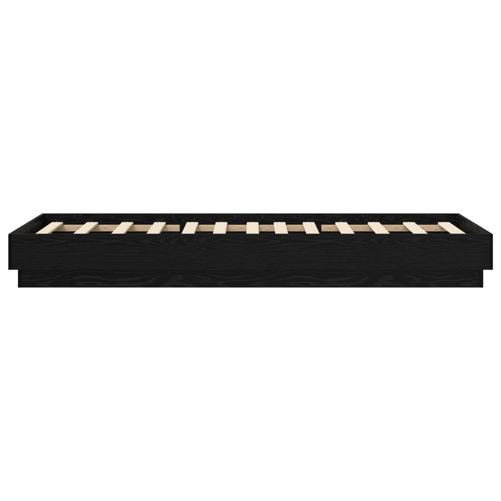 Cadre de lit avec LED Chêne noir 80 x 200 cm Bois d'ingénierie