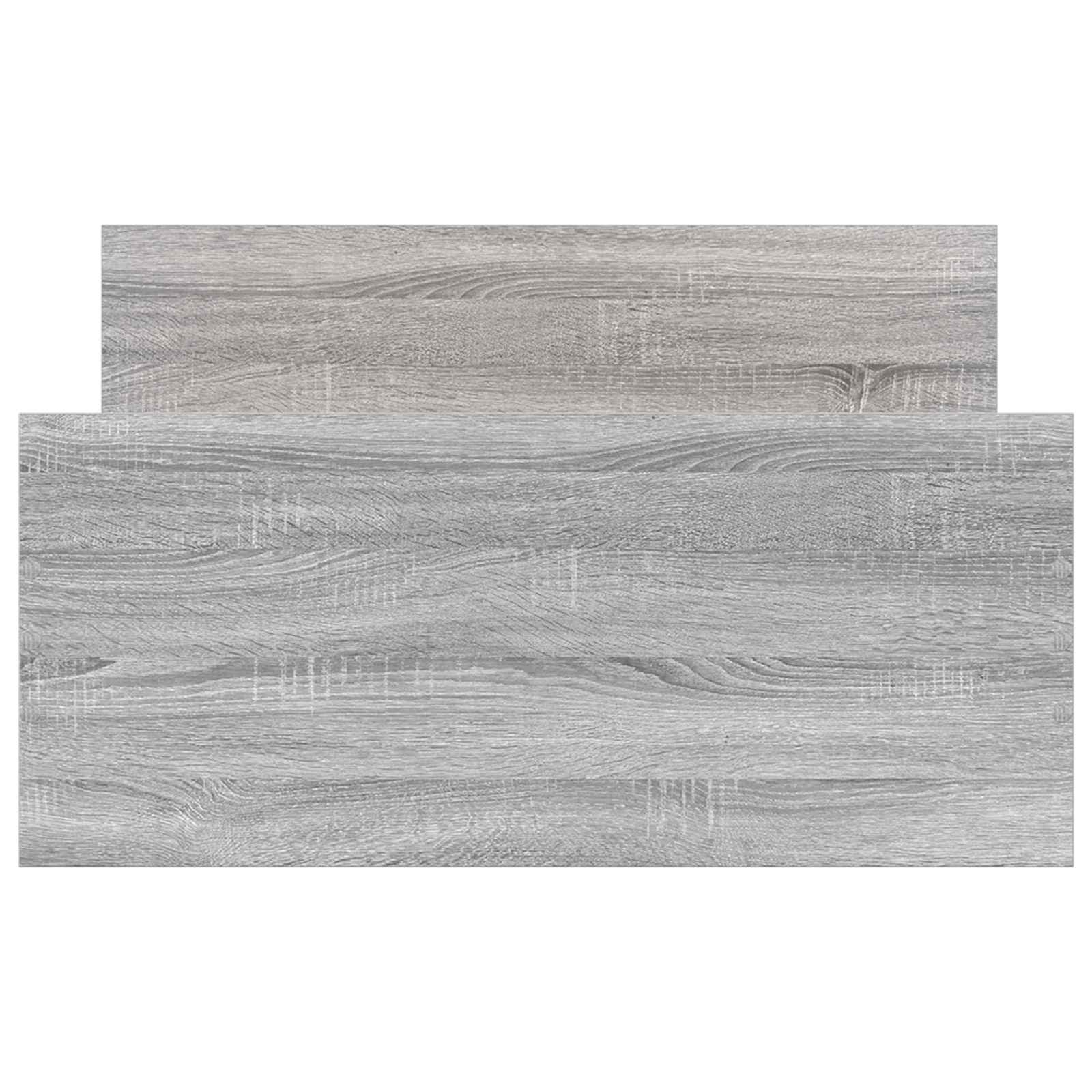 Cadre de lit avec tête de lit Sonoma gris 80 x 200 cm - XIOS